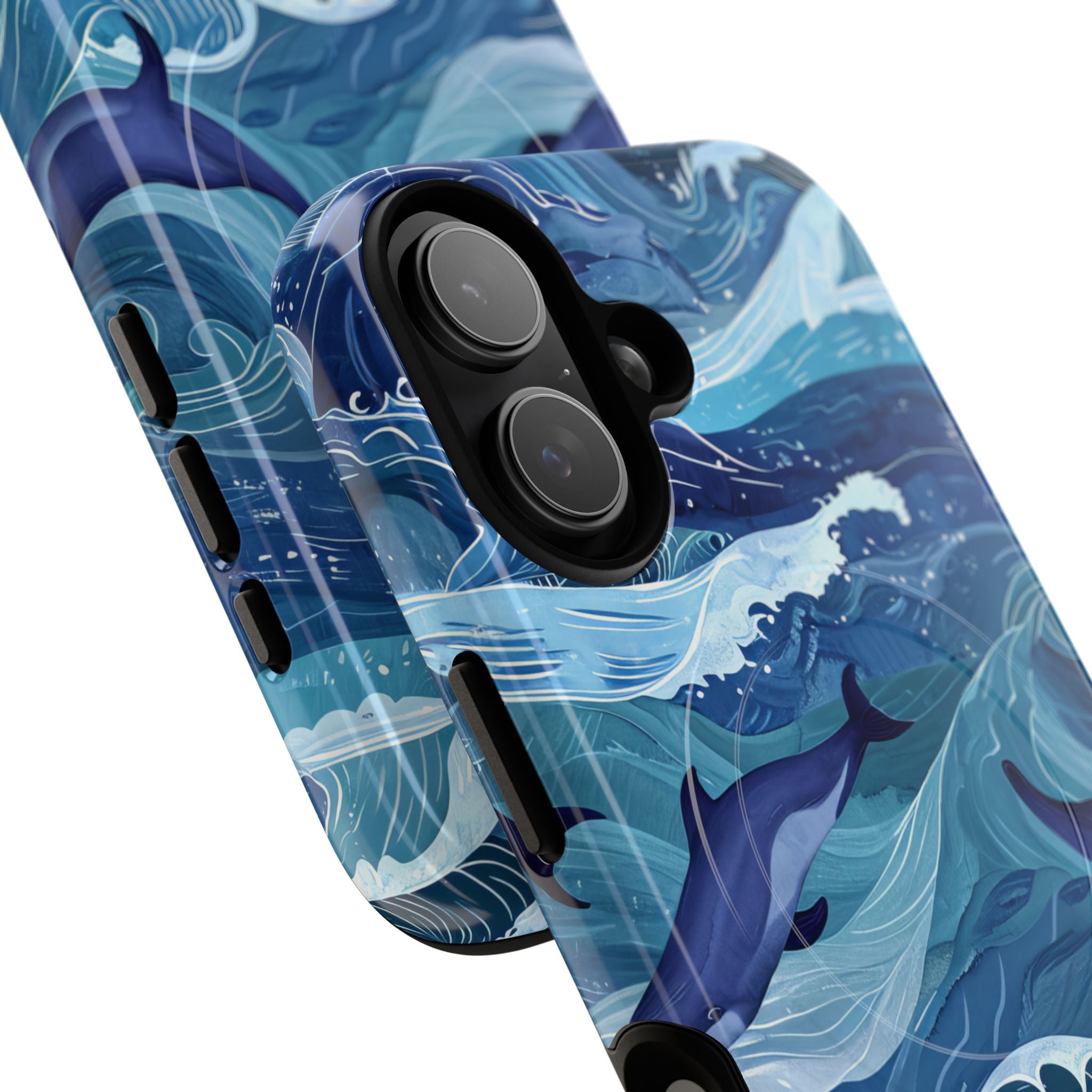 Dolphin Waves iPhone 17 Case - Tough+