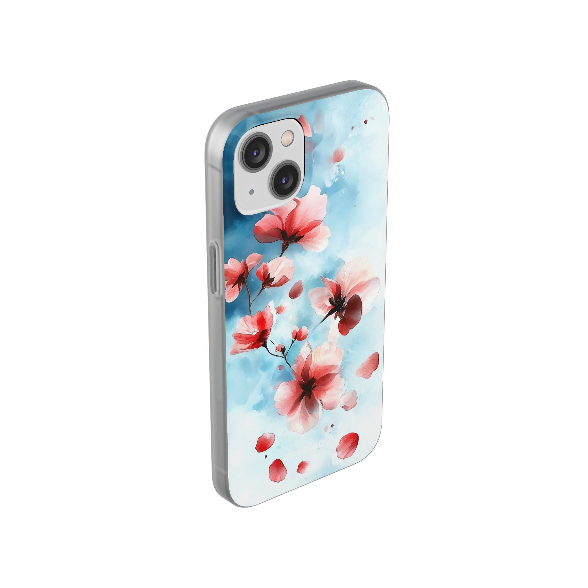 Pink Blossom Drift iPhone 14 Case - Soft