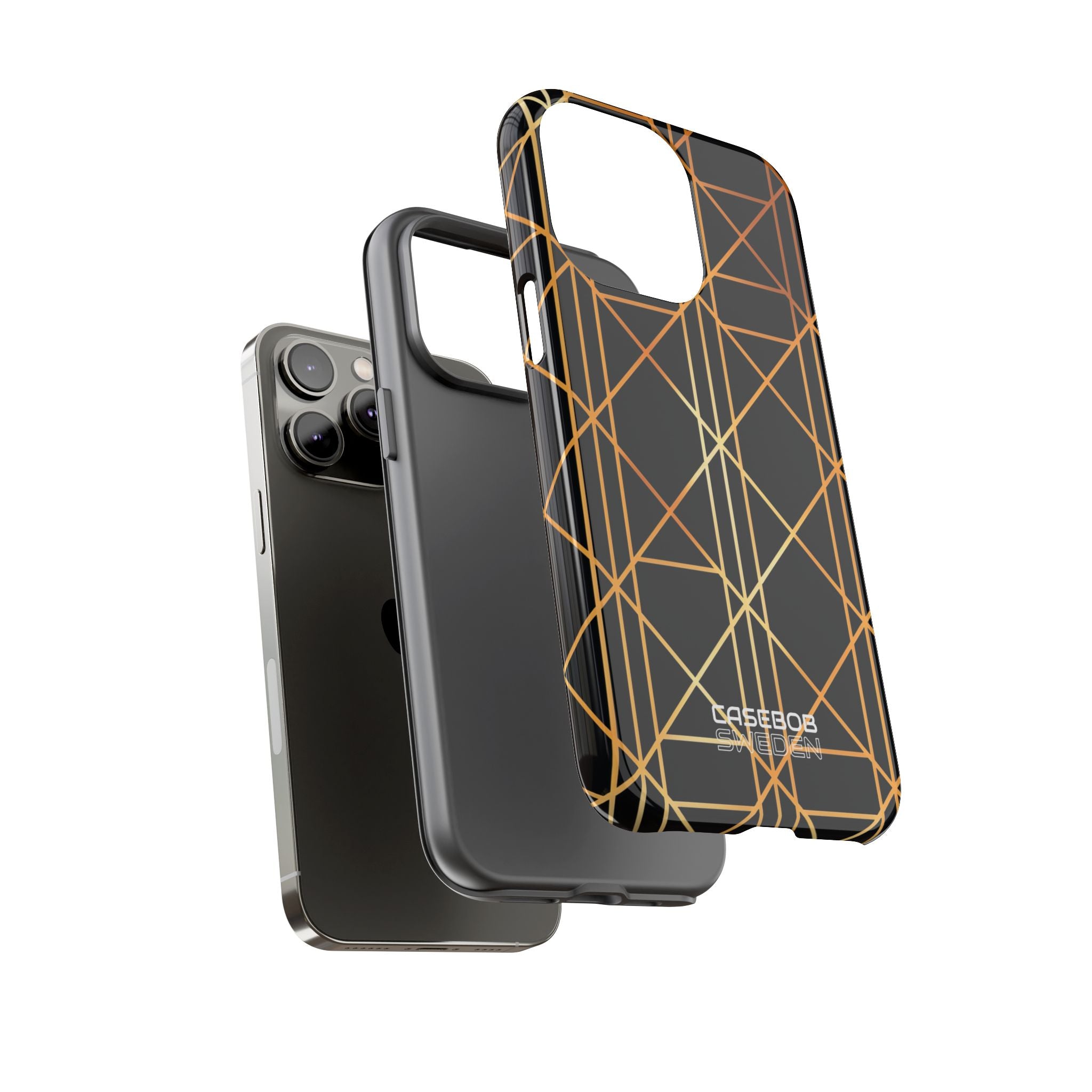 Eleganza Geometrica Dorata iPhone 14 - Tough