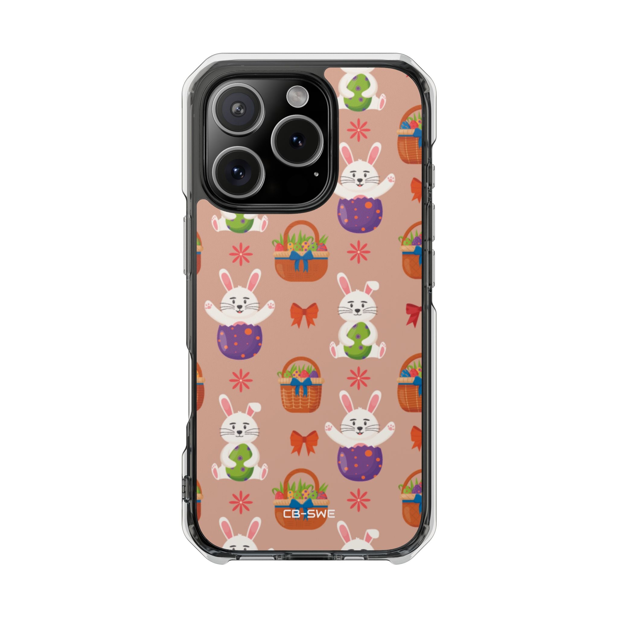 Bunnies Hold Eggs iPhone Case - Impact