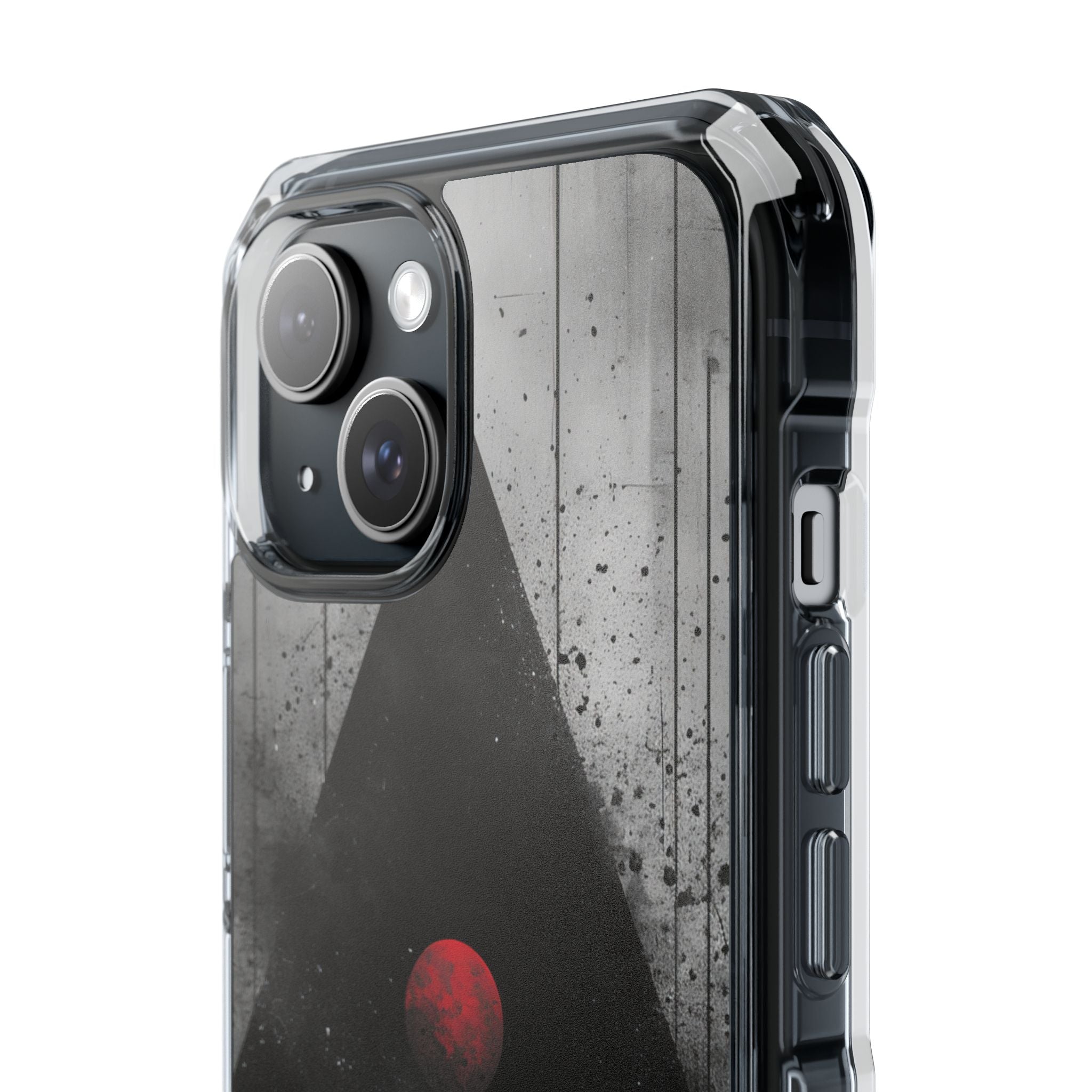 Crimson Core Geometry iPhone 15 - Impact Clear+