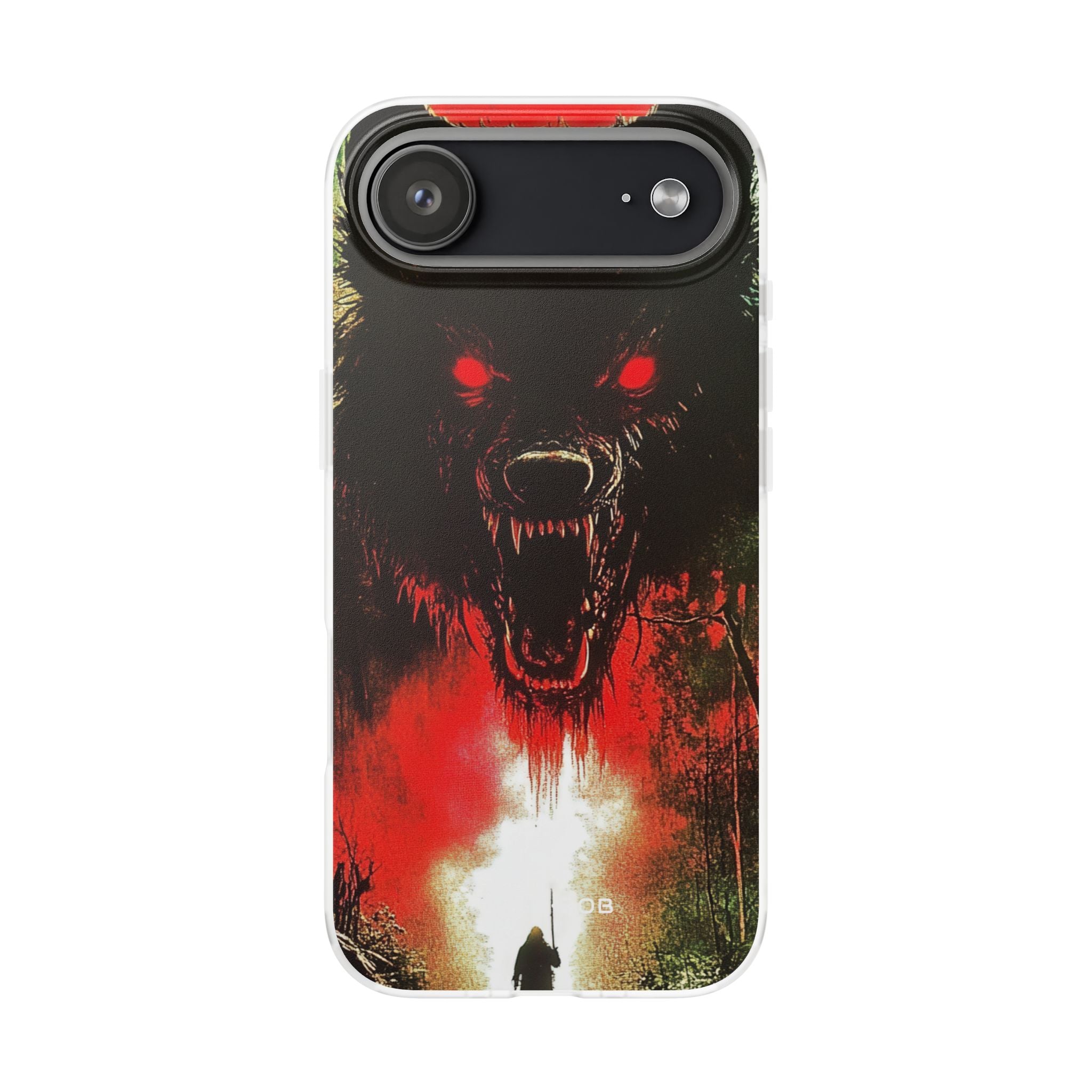 Crimson Wolf iPhone 17 Air Case - Soft