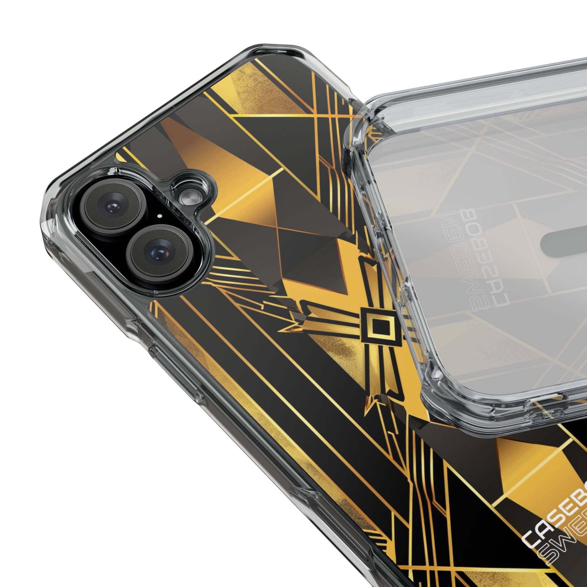 Golden Deco Symphony iPhone 16 - Impact Clear+