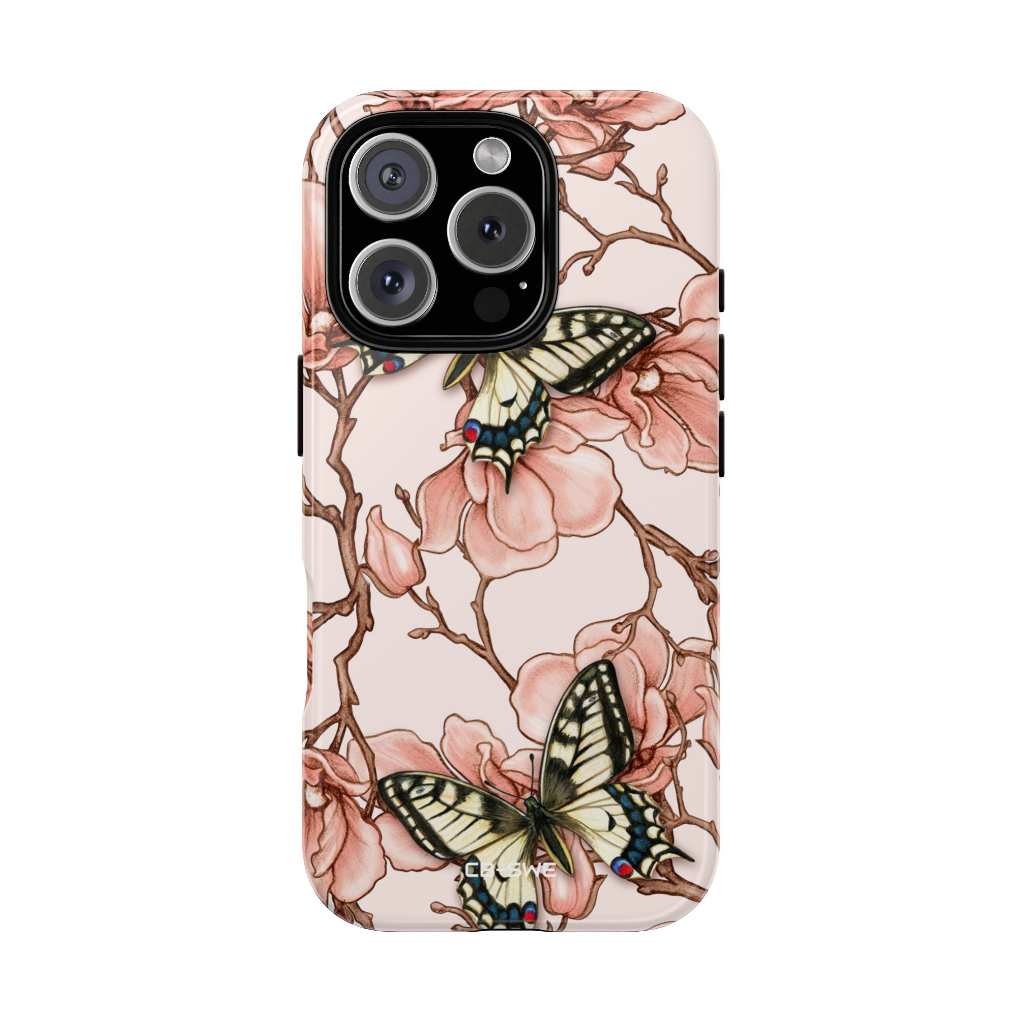 Butterflies and Magnolias Harmony - iPhone Case