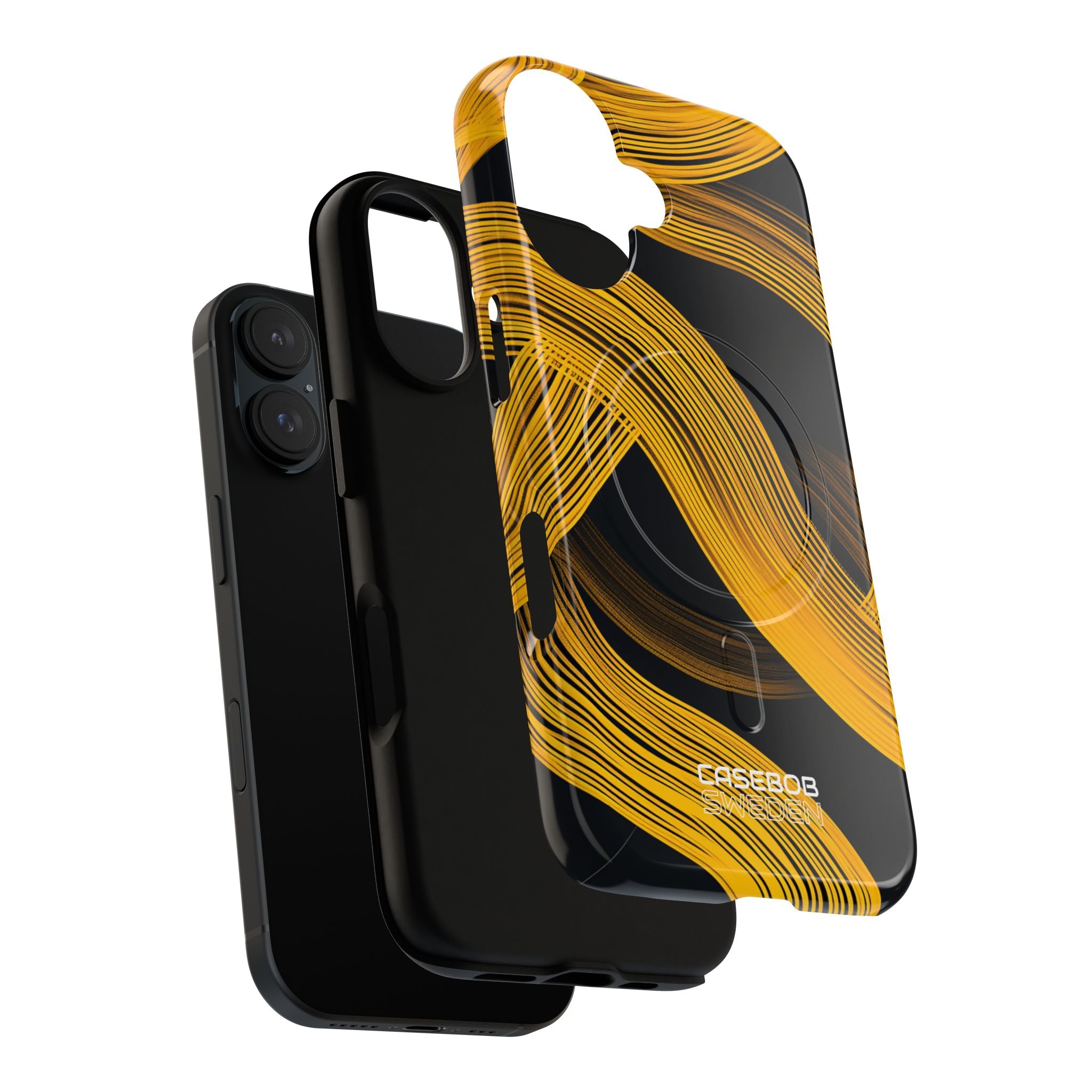 Yellow Flow Lines iPhone 16 - Tough+