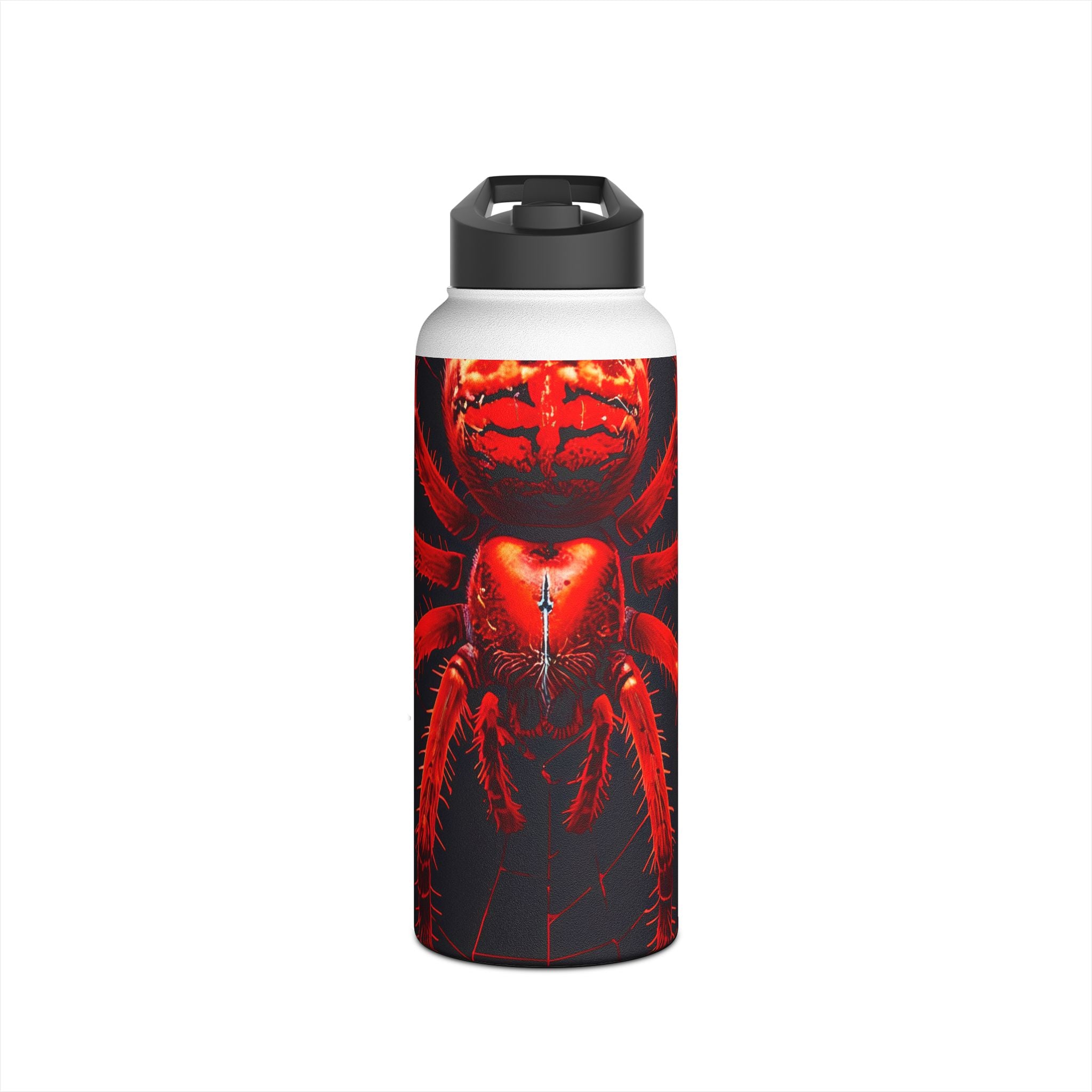 Crimson Spiderweb - Stainless Steel Water Bottle