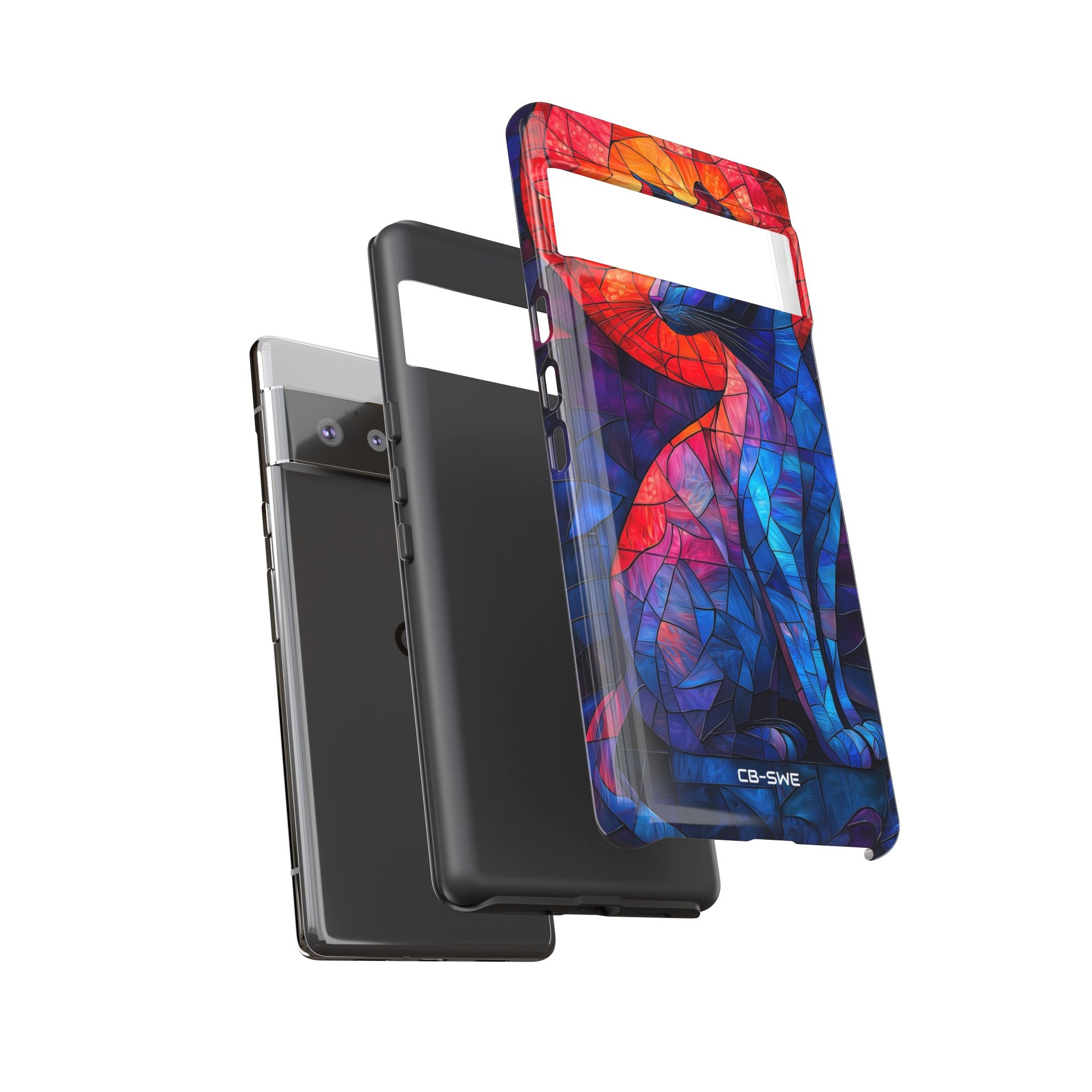 Cat Silhouettes Glow - Google Pixel Case