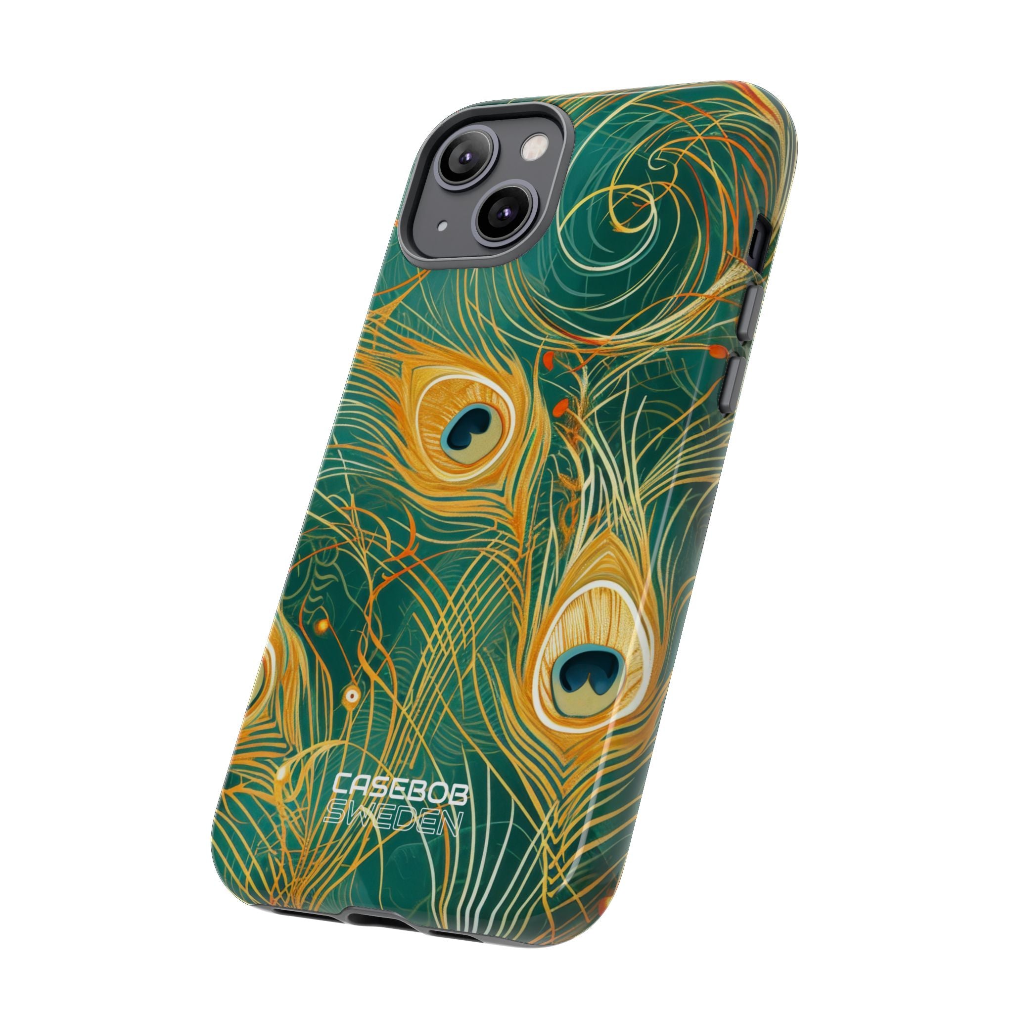 Vibrant Peacock Whirl iPhone 14 - Tough
