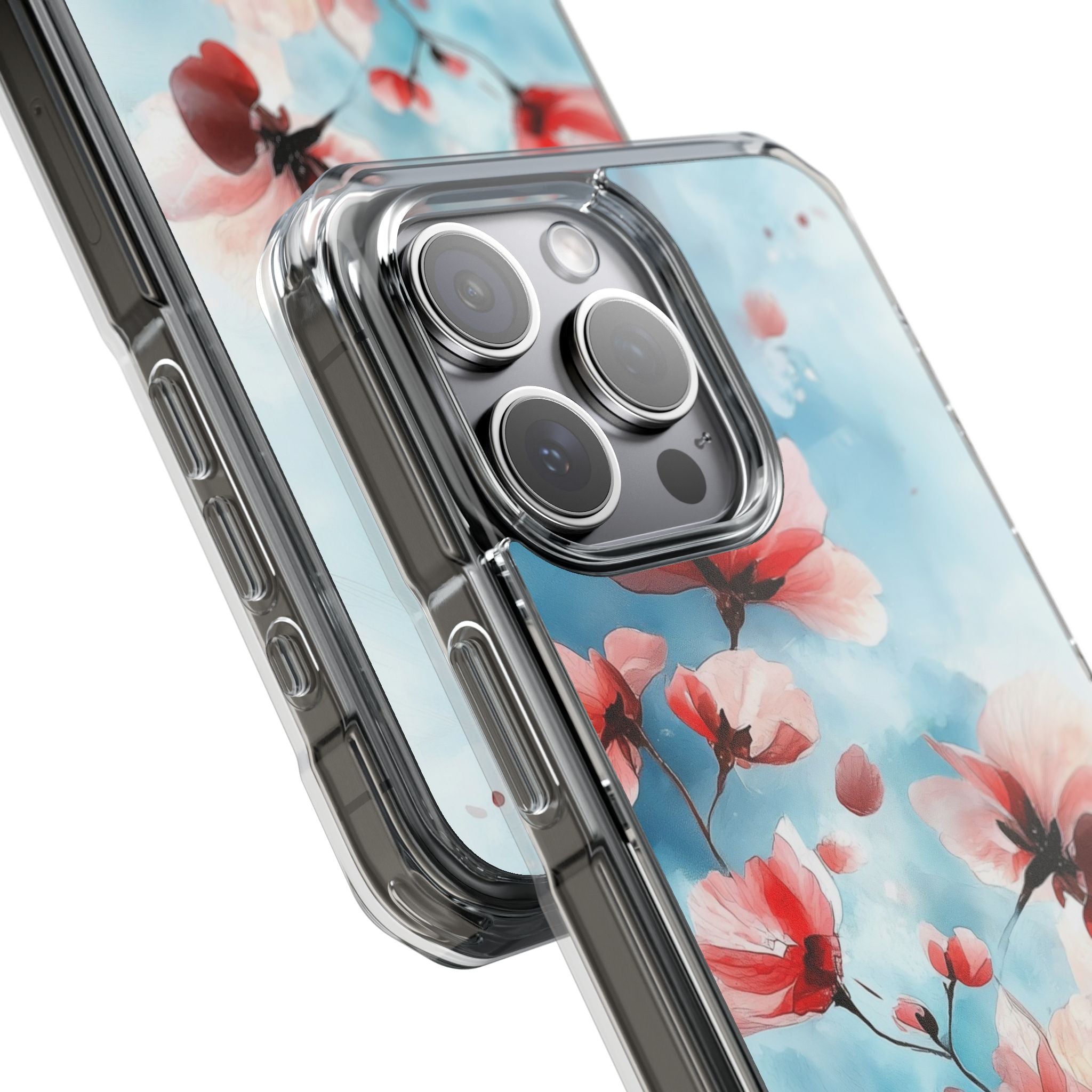 Pink Blossom Drift iPhone 15 Pro Max Case - Impact