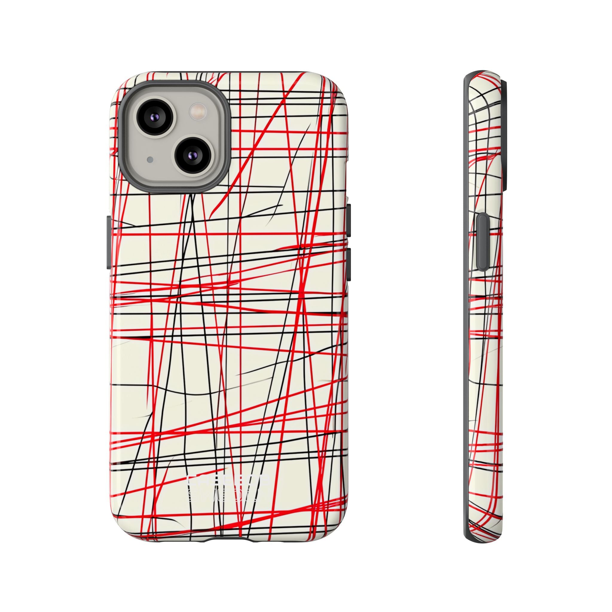 Crimson Wire Tangle iPhone 14 - Tough