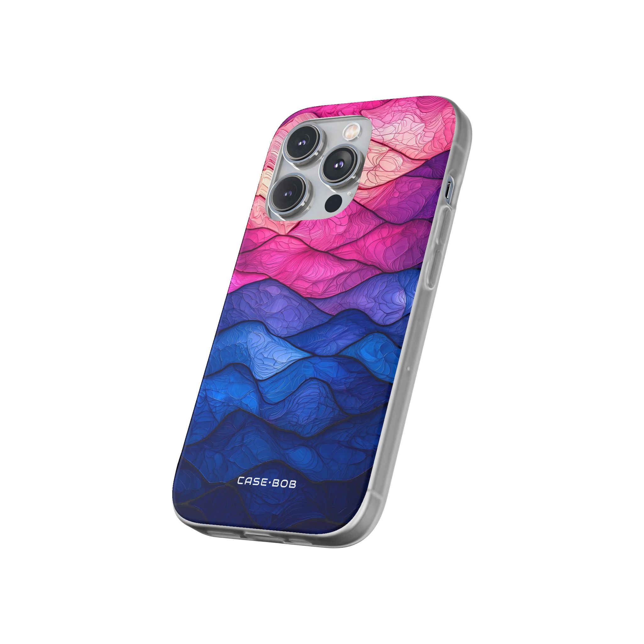 Wavy Vein Gradient iPhone 14 Pro Case - Soft