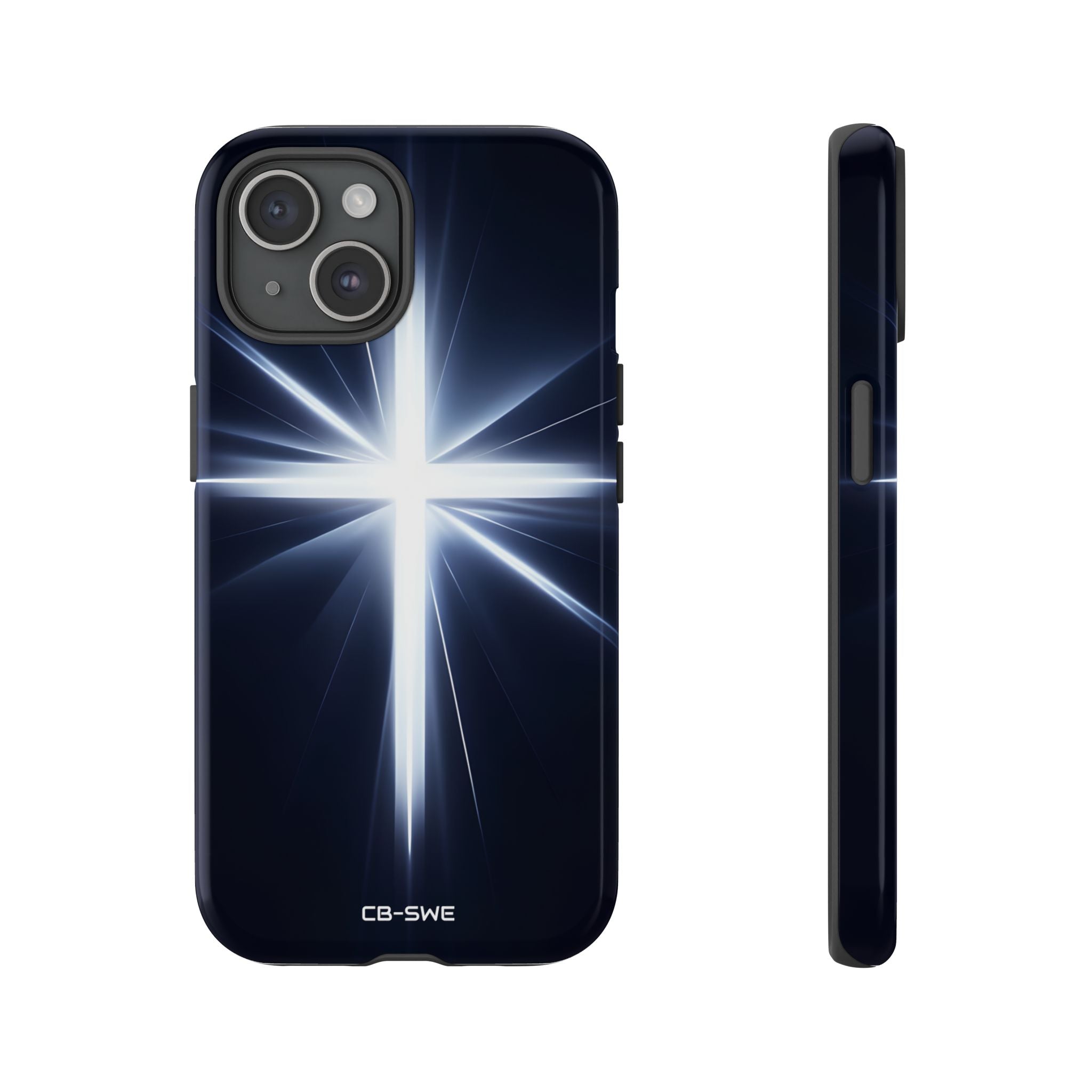 Luminous Cross Radiance - iPhone Case