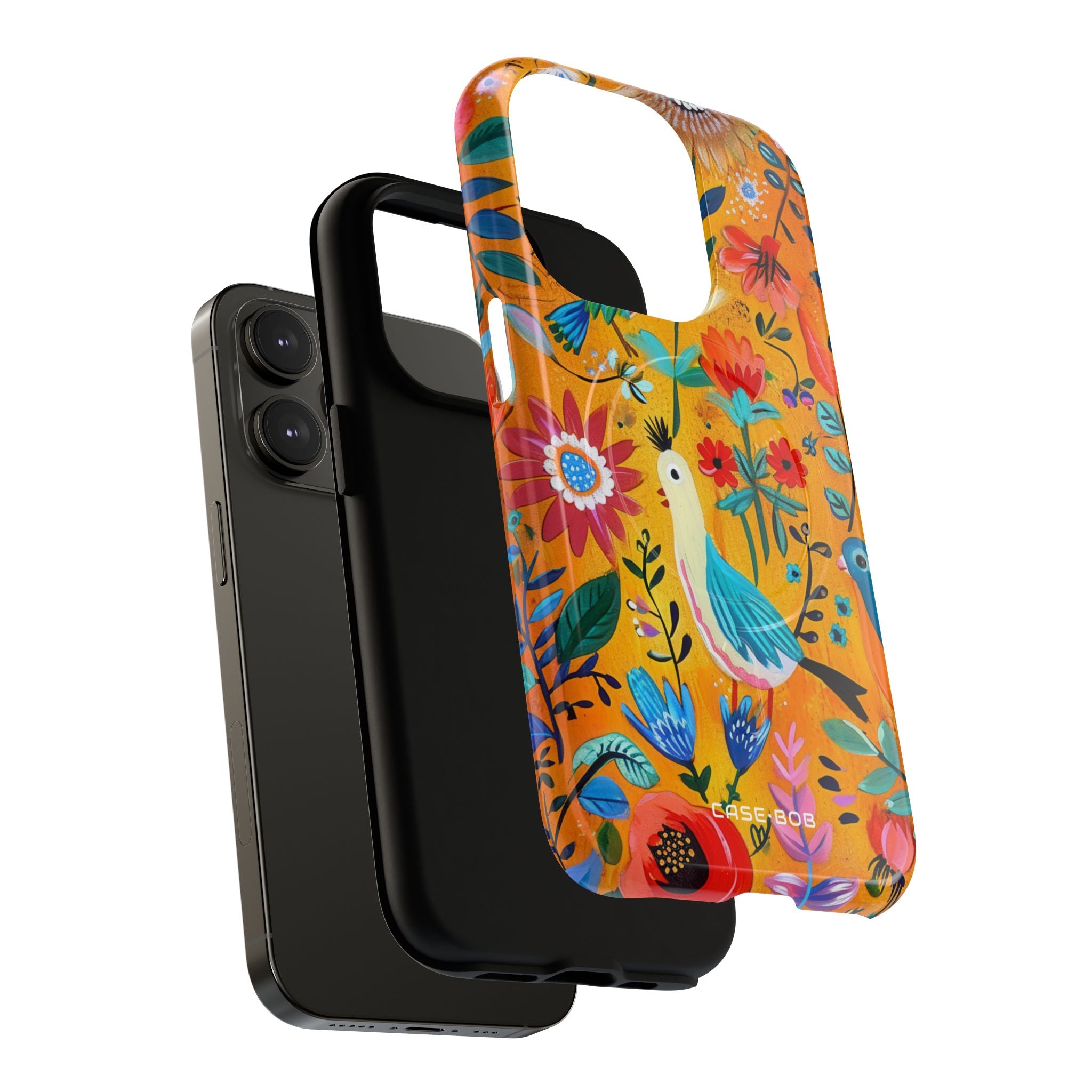 Colorful Birds Bloom iPhone 14 Pro Case - Tough+