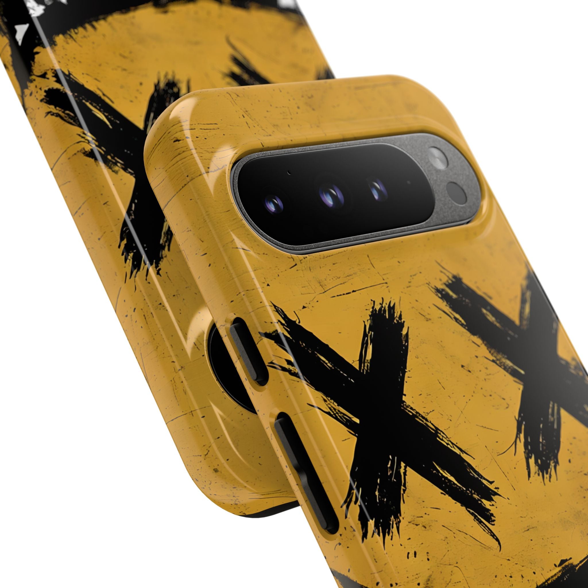 Sinister Smiling Face Grunge Illustration Google Pixel 9 - Tough