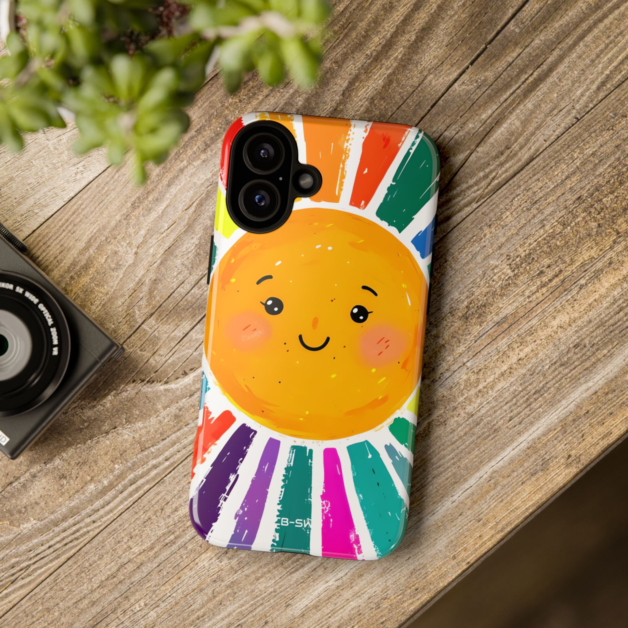 Radiant Smiling Sun - iPhone Case