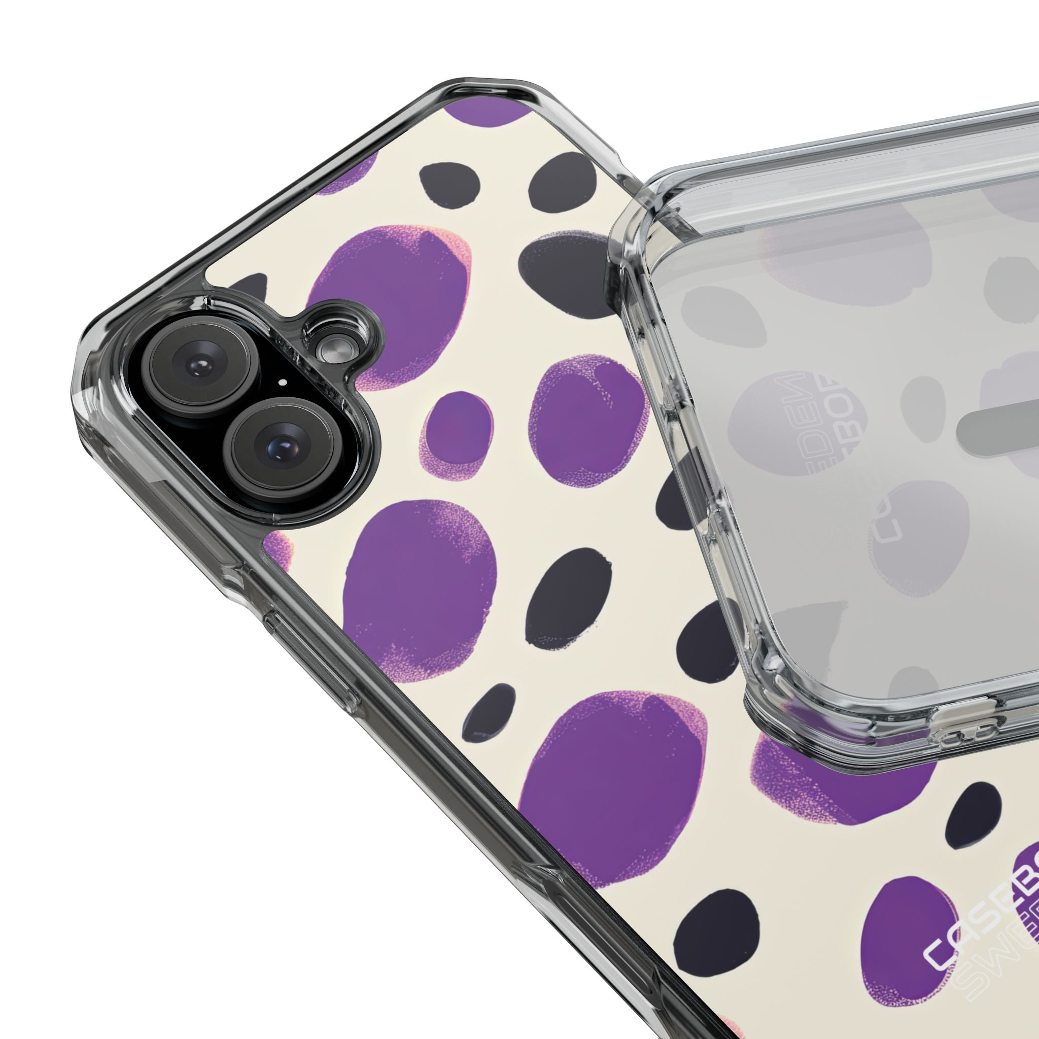 Purple Pebble Dance iPhone 16 - Impact Clear+
