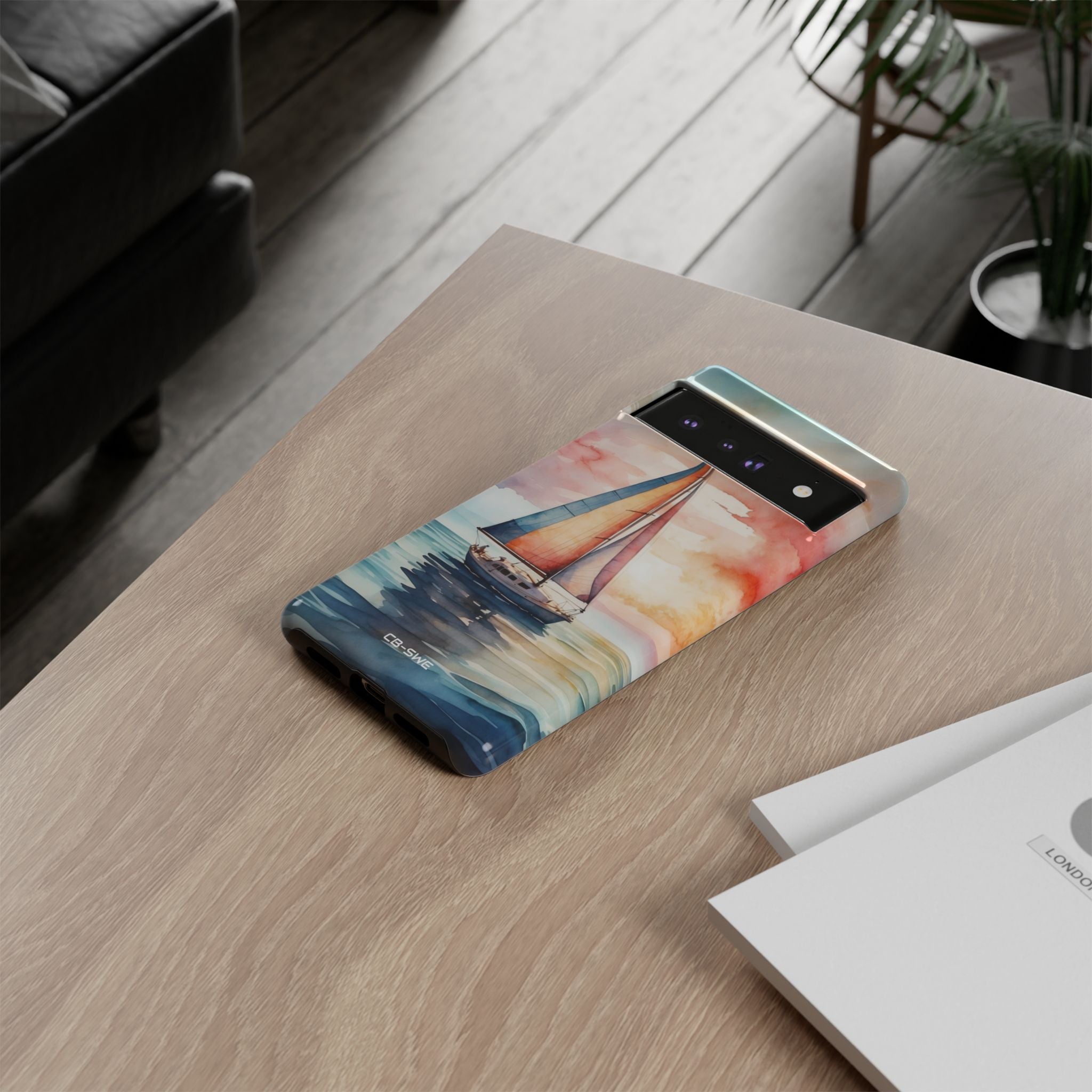 Sailboat Glides Calm - Google Pixel Case