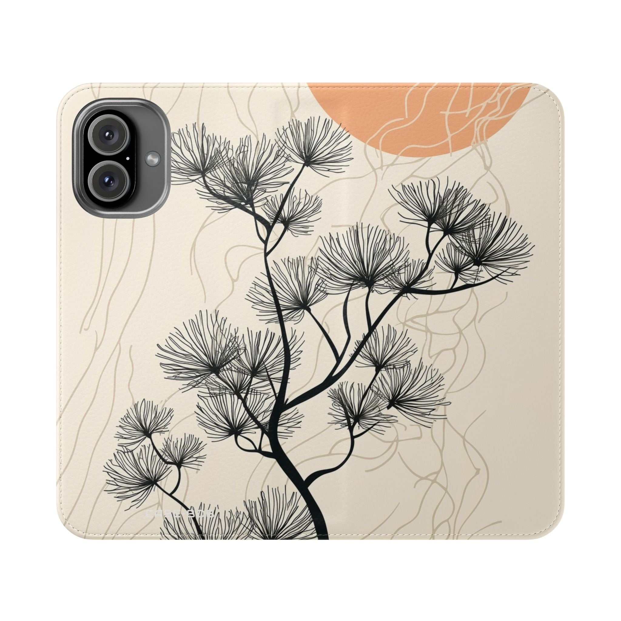 Spiky Tree Sunset - iPhone 16 Plus Case - Wallet