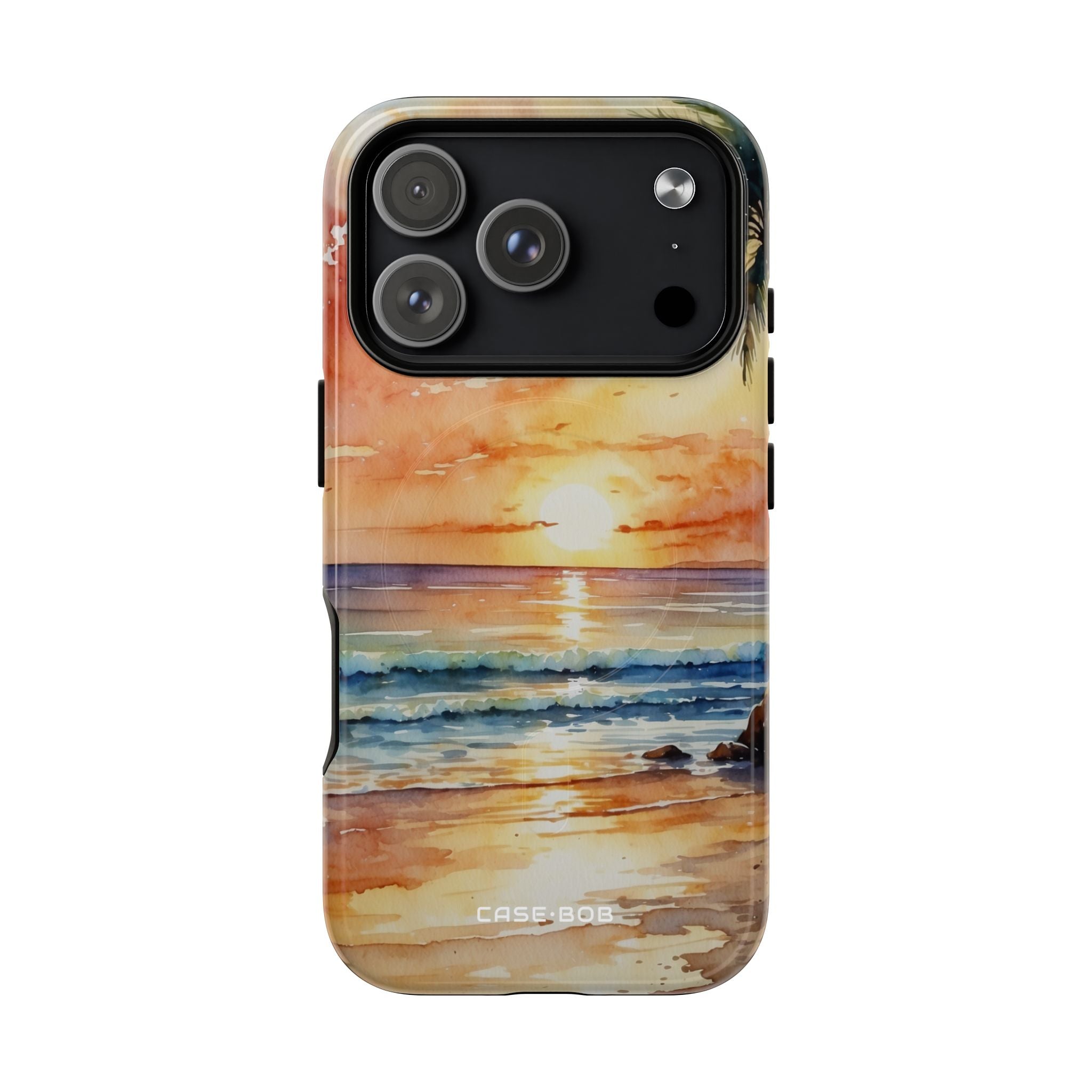 Sunset Palm iPhone 17 Pro Case - Tough+