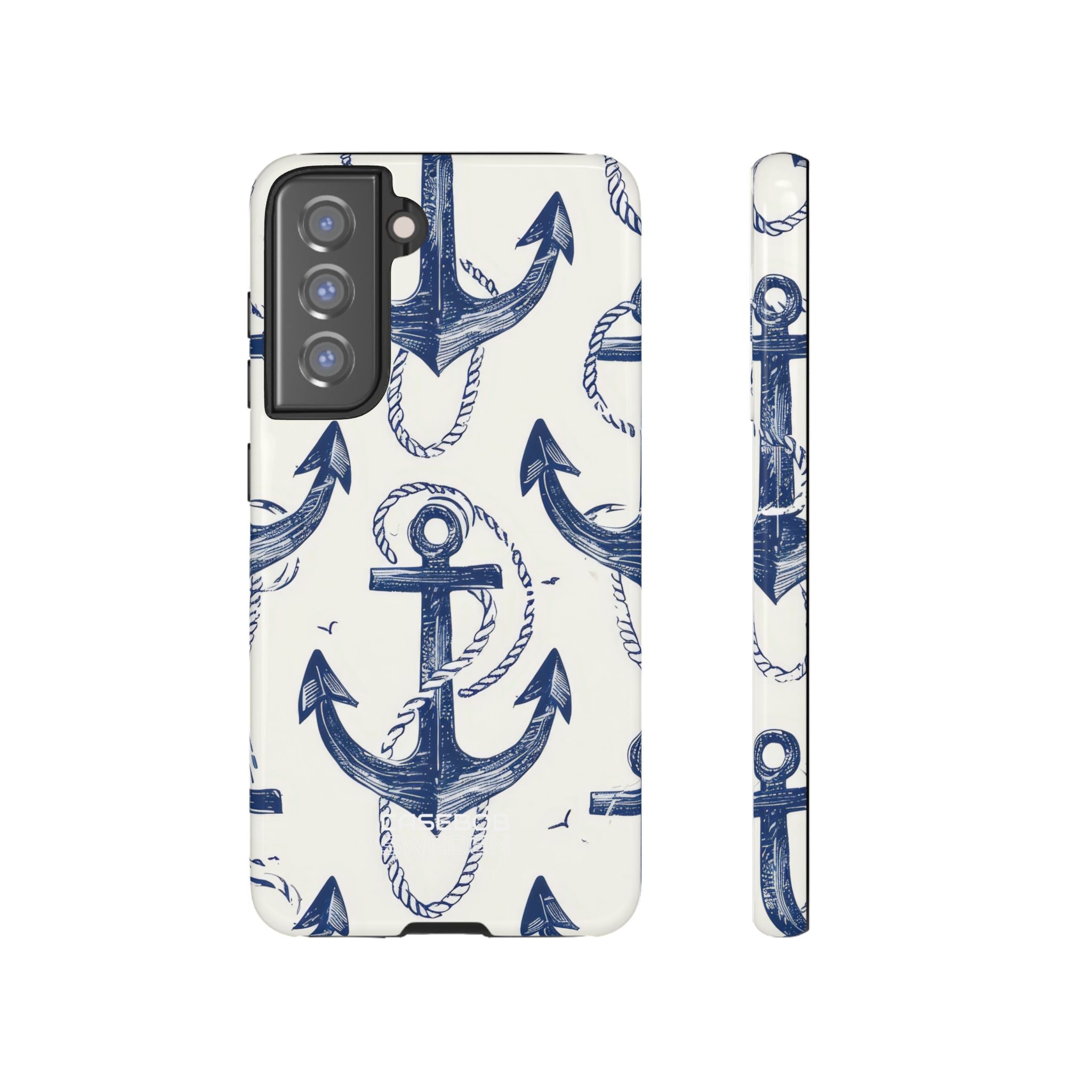 Navy Anchor Tapestry Samsung S21 - Tough