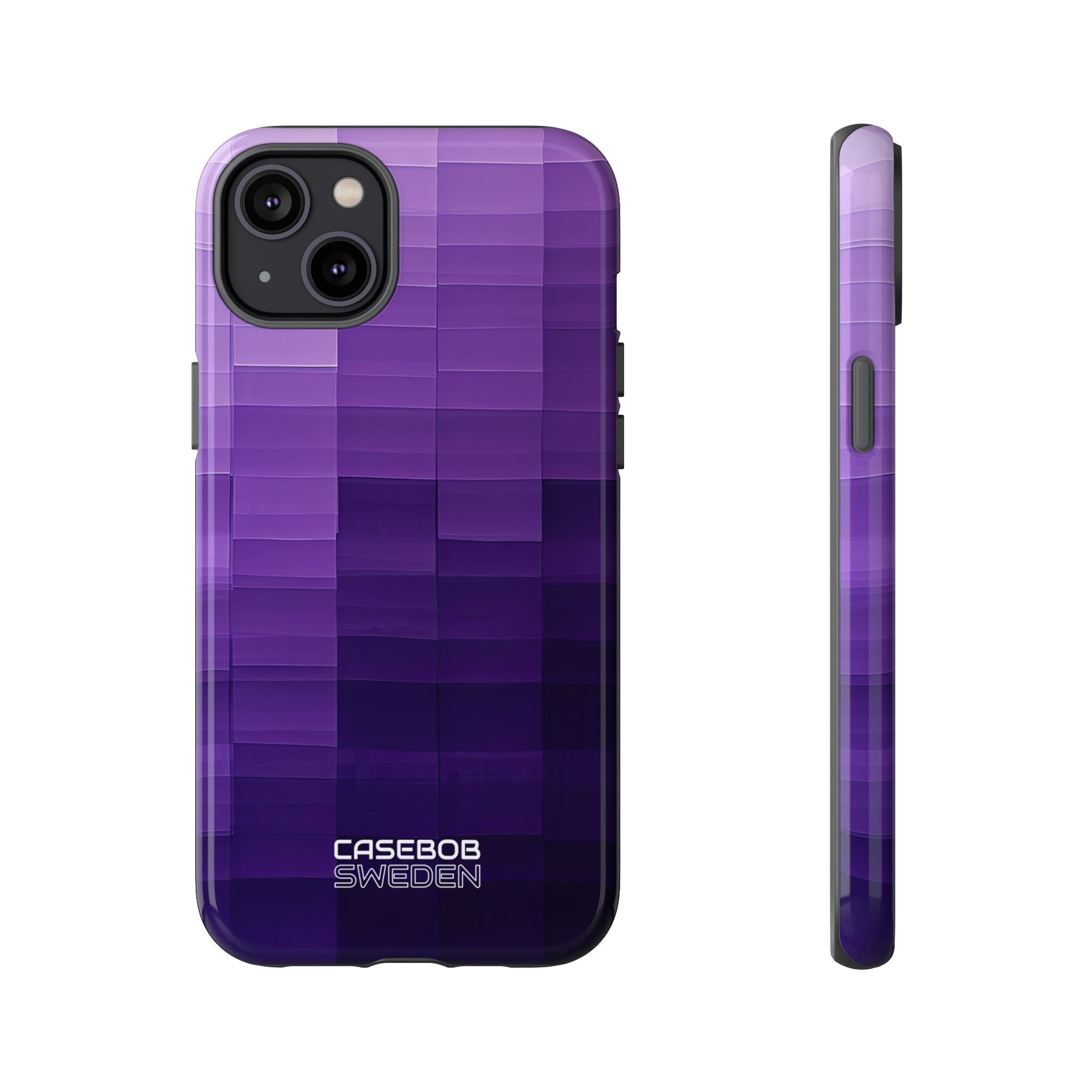 Purple Horizon Grid iPhone 14 - Resistente