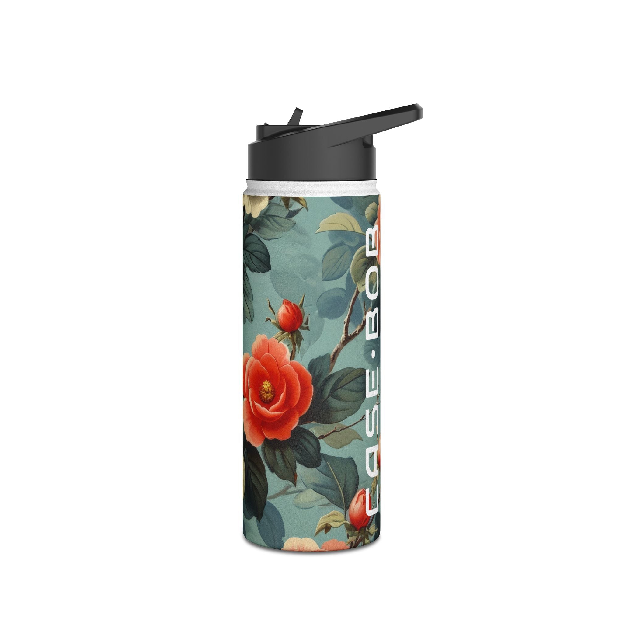 Pink Camellia - Stainless Steel Water Bottle
