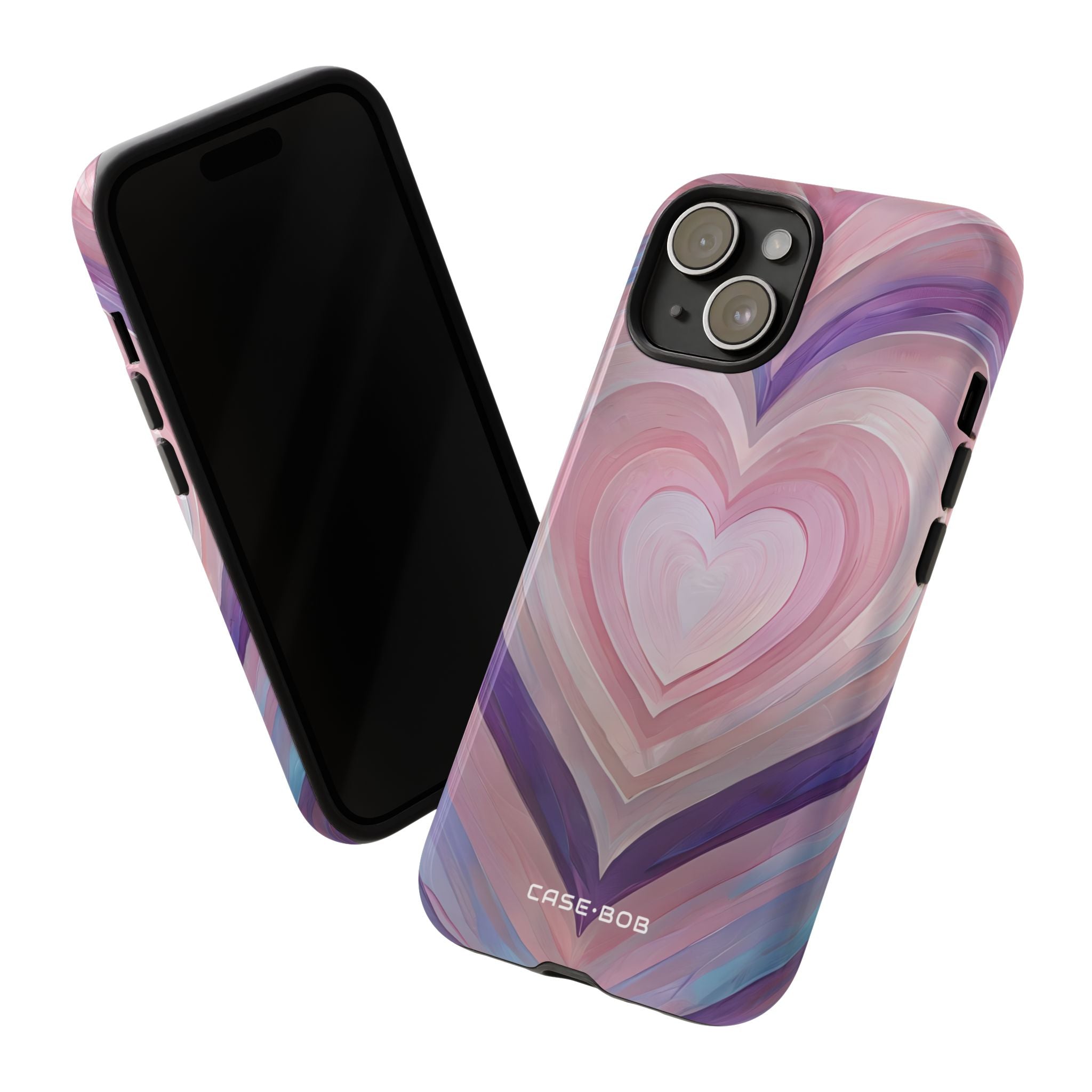 Radiant Heartbrush iPhone 15 Case - Tough