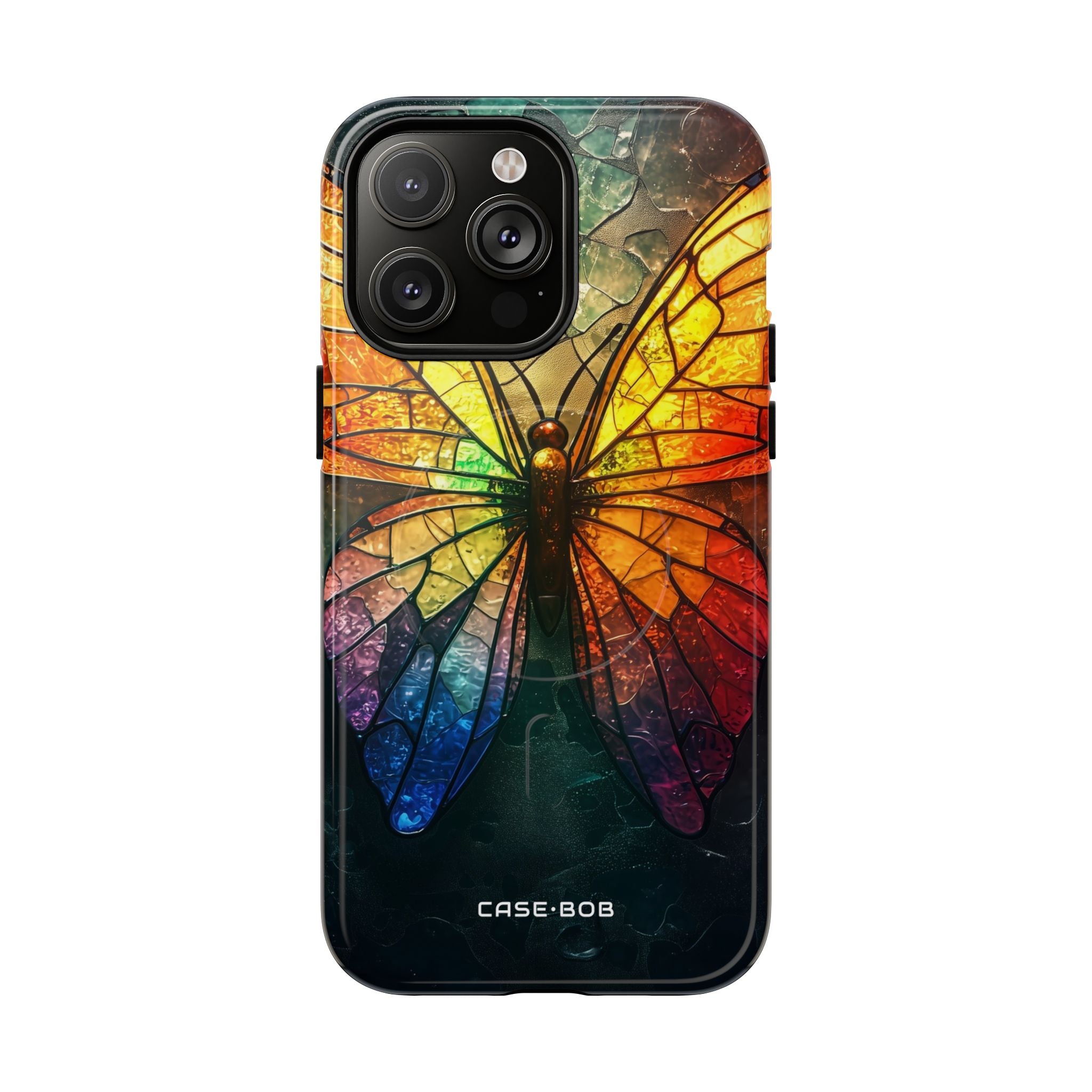 Stained Glass Butterfly iPhone 14 Pro Max Case - Tough+