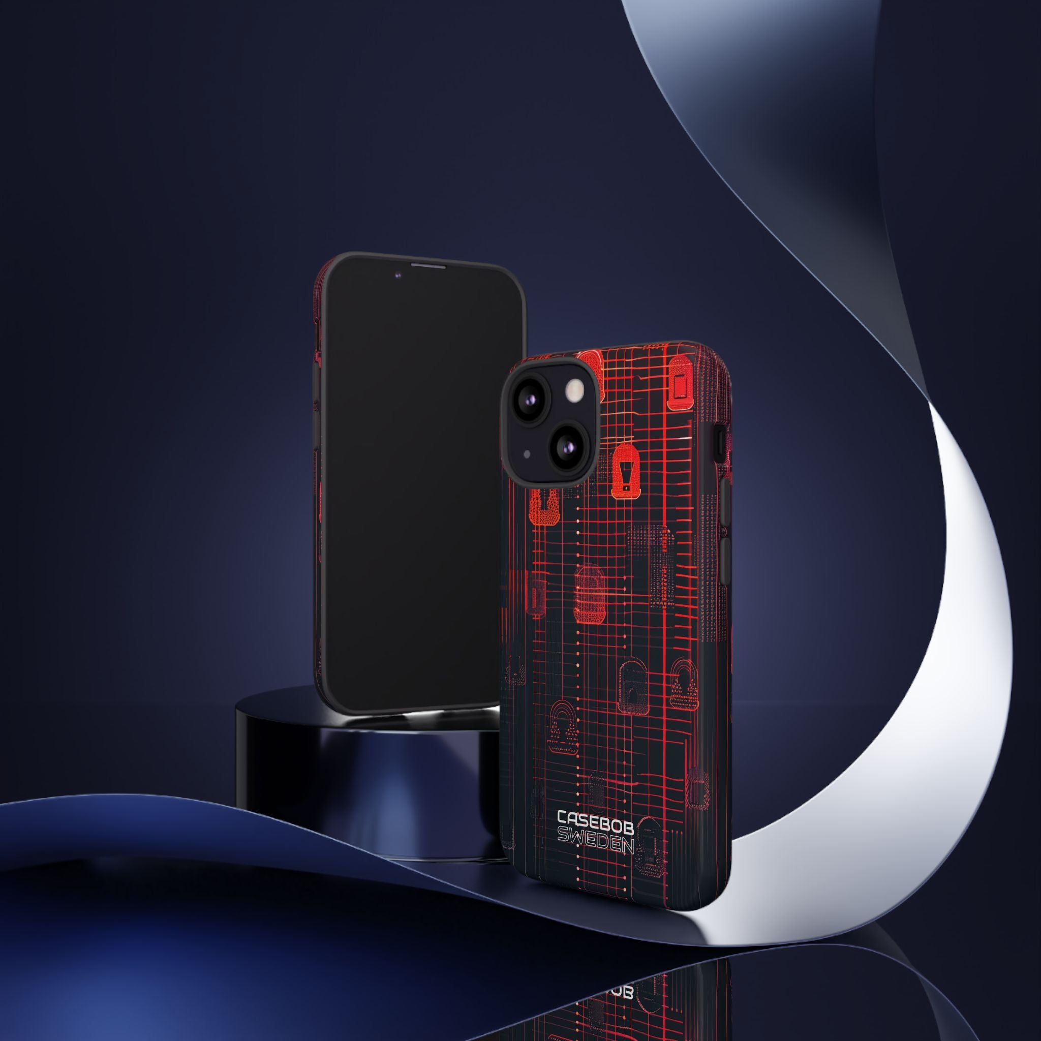 Cyber Locks Grid iPhone 13 - Tough