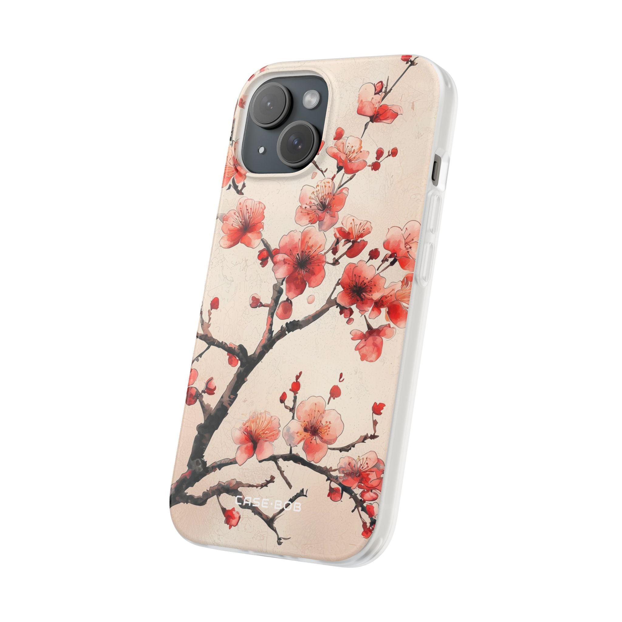 Blossom Shadow iPhone 15 Case - Soft
