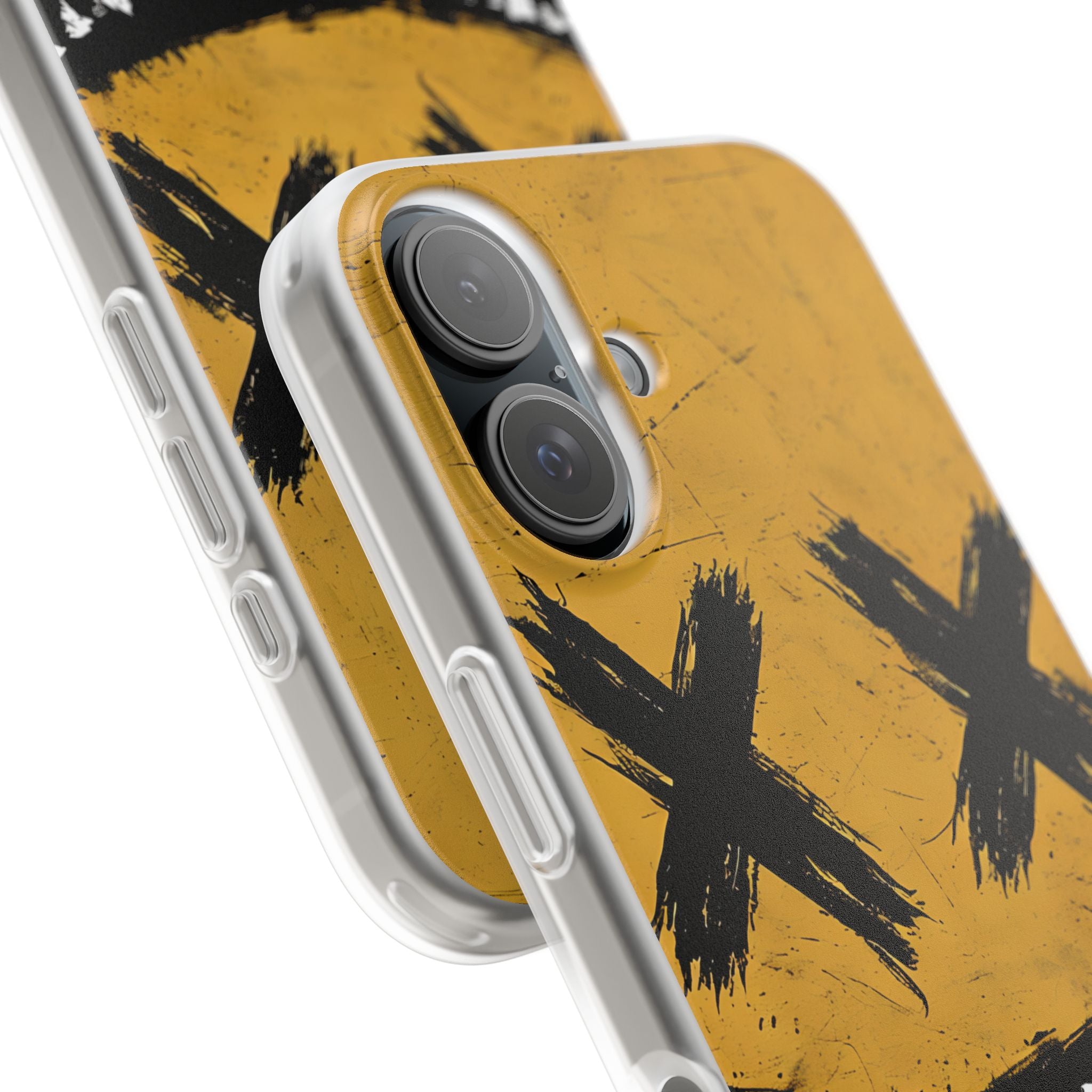 Jagged Smile Yellow iPhone 16 Case - Soft