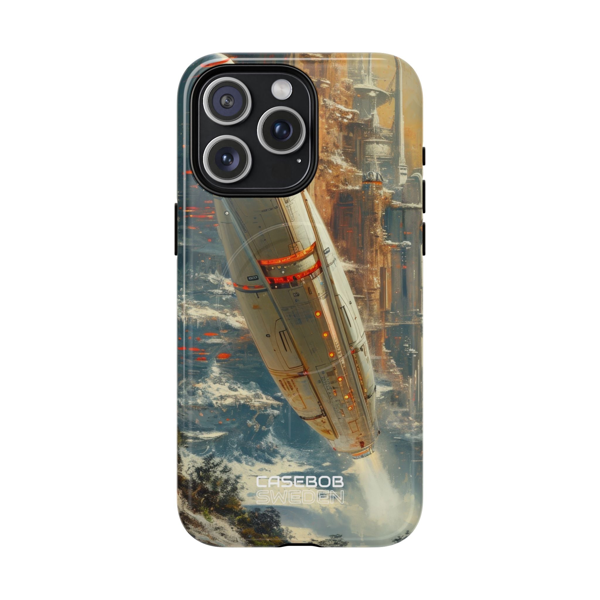 Futuristic Forest Voyage iPhone 15 - Tough+