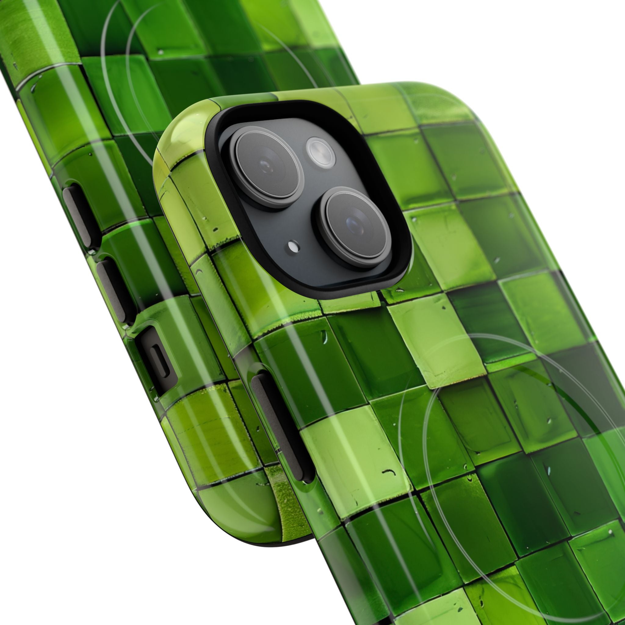 Green Tile Harmony iPhone 15 - Tough+
