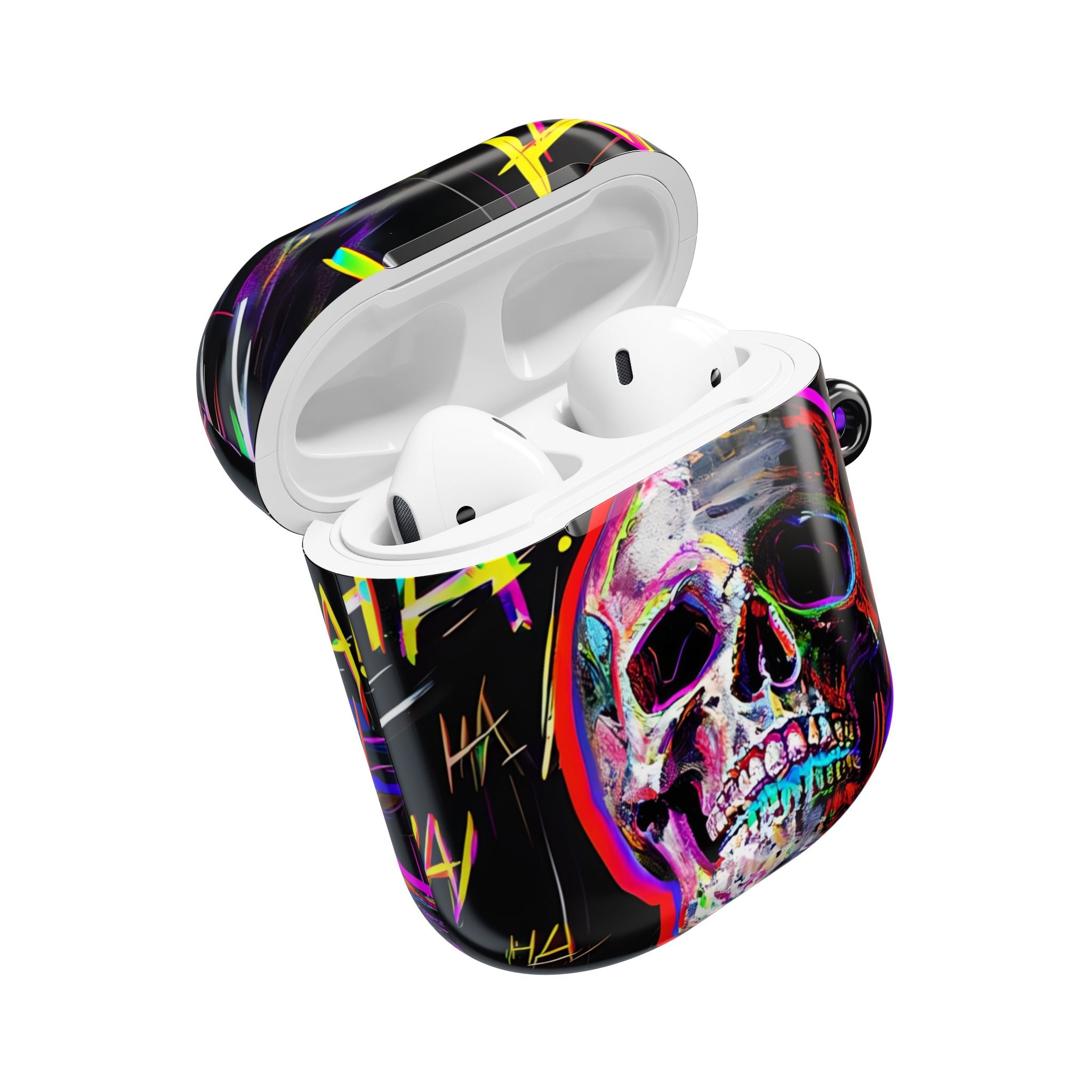 Neon Skeleton Laughter - AirPods Case