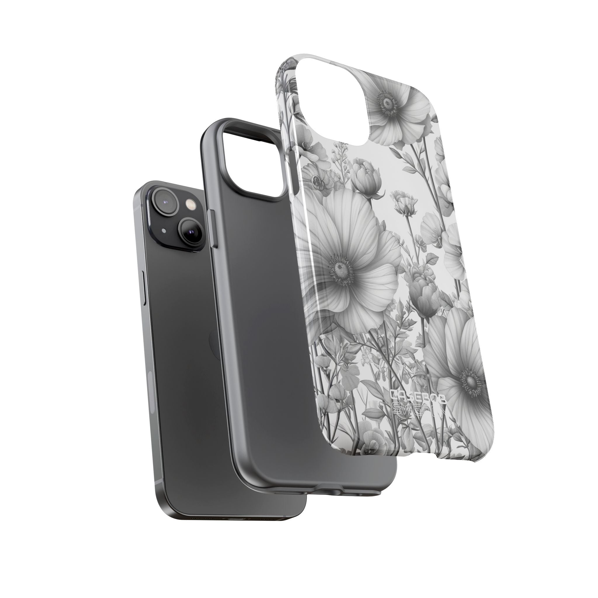 Vintage Floral Etching iPhone 14 - Tough