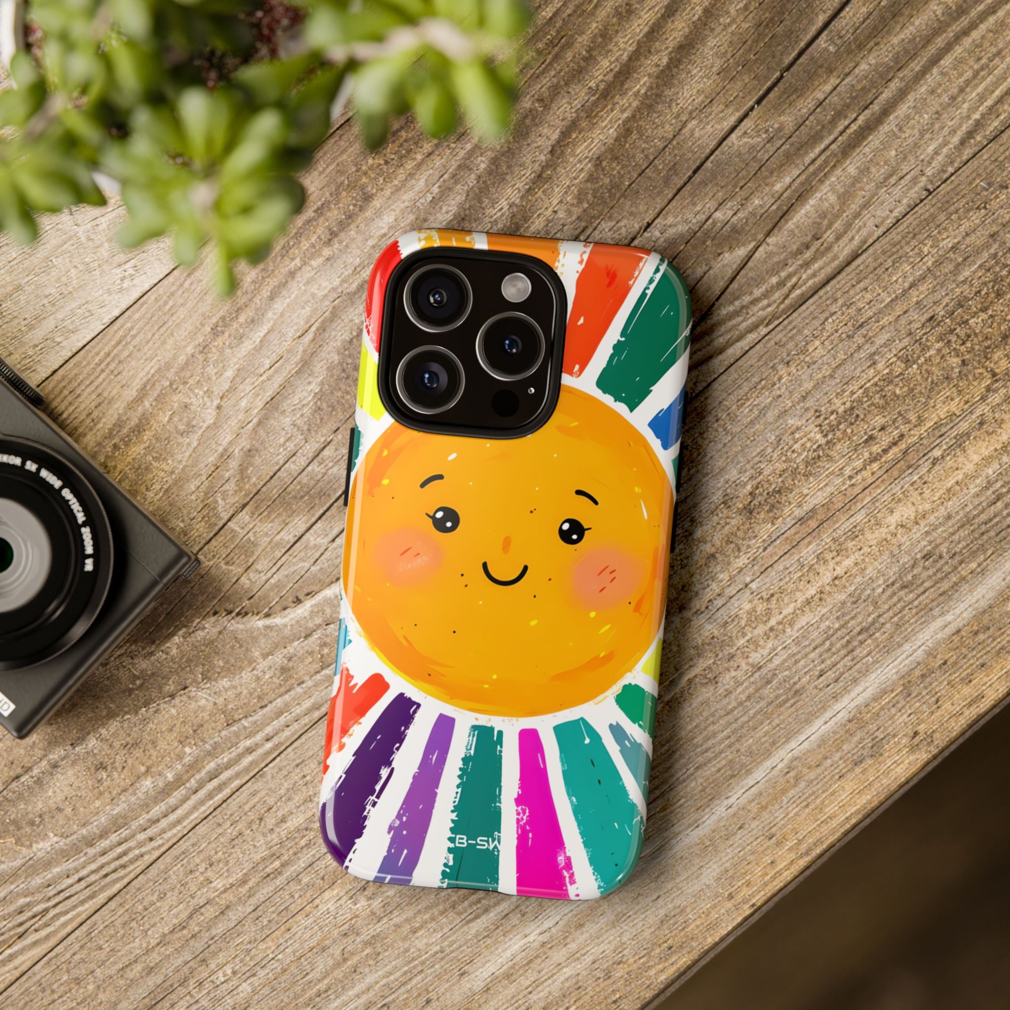 Radiant Smiling Sun - iPhone Case