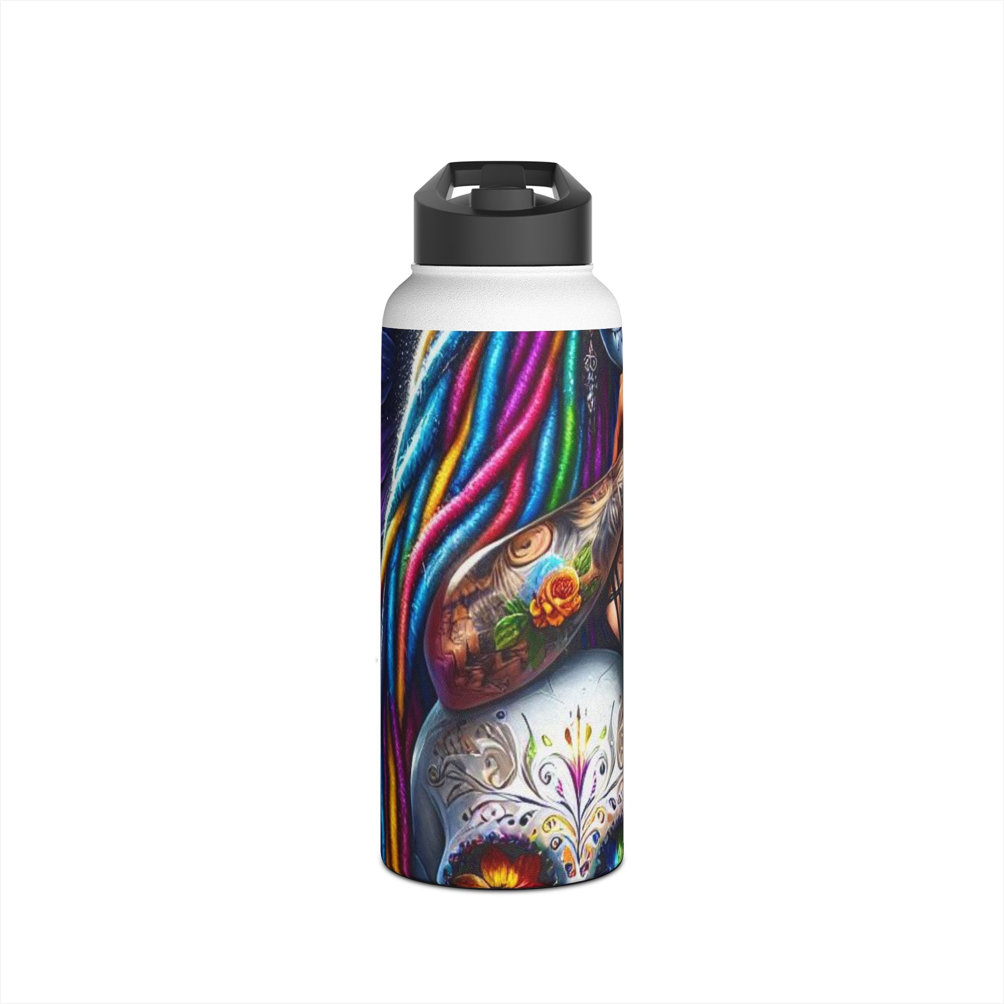 Skull Bloom - Stainless Steel Water Bottle