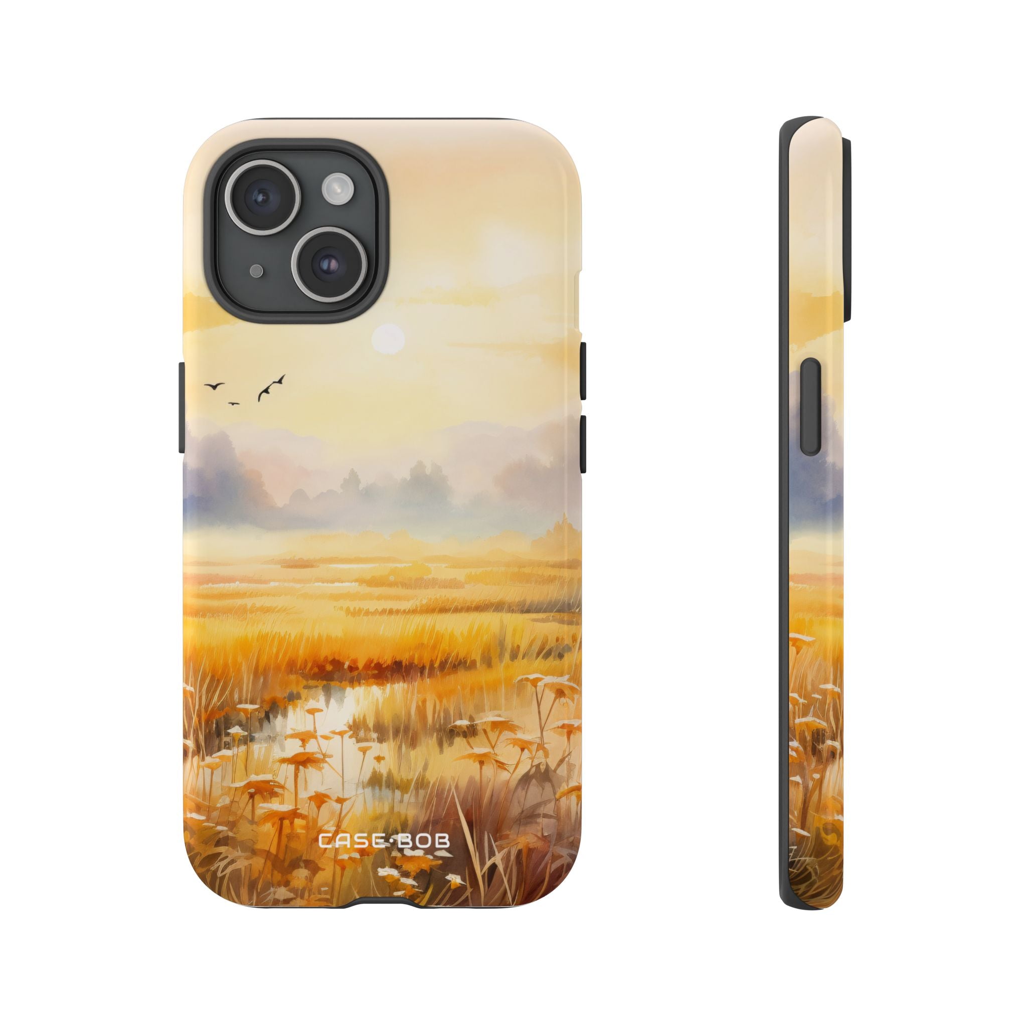 Glowing Sunrise iPhone 15 Case - Tough
