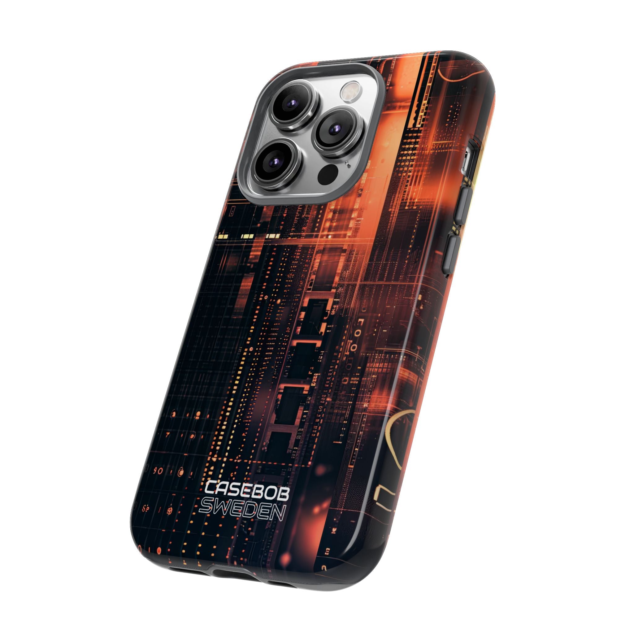 Neon Circuit Dreams iPhone 14 - Tough