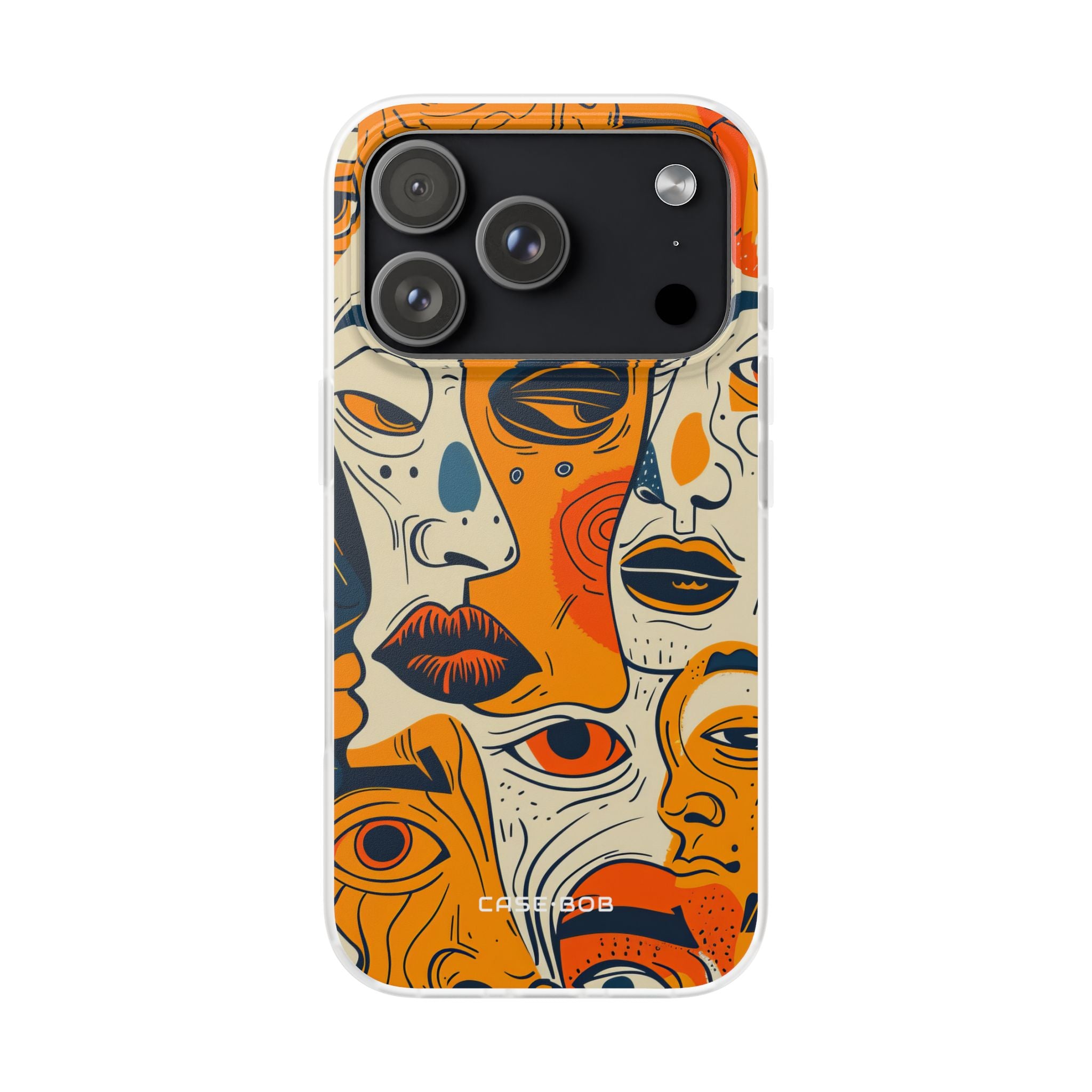 Tangled Faces Sunset iPhone 17 Pro Case - Soft