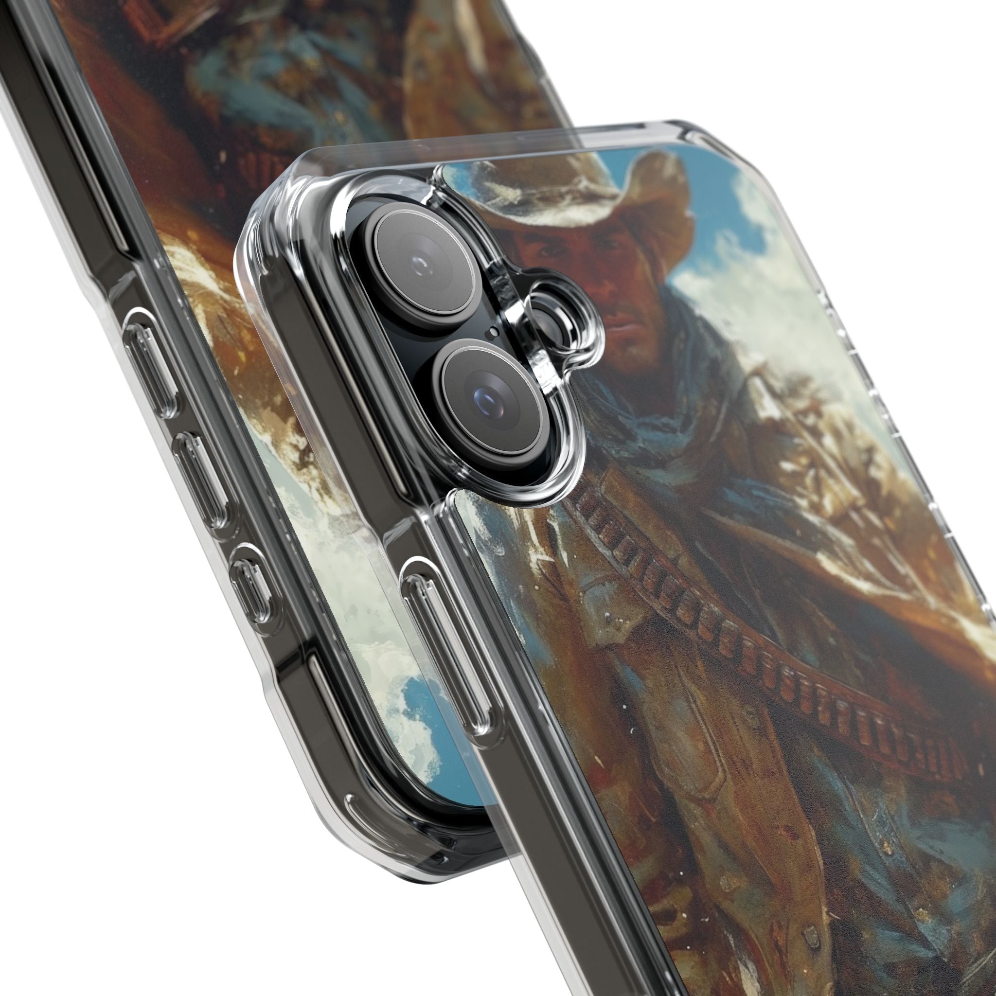 Western Horizon Rider iPhone 16 - Impact Clear+