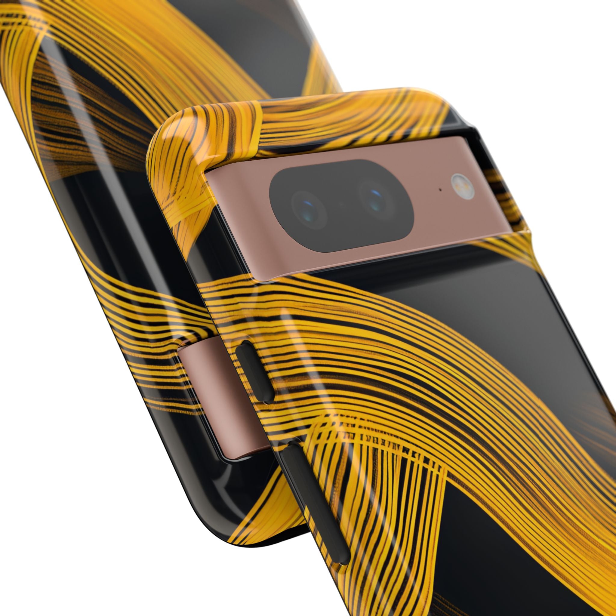 Yellow Flow Lines Google Pixel 8 - Tough