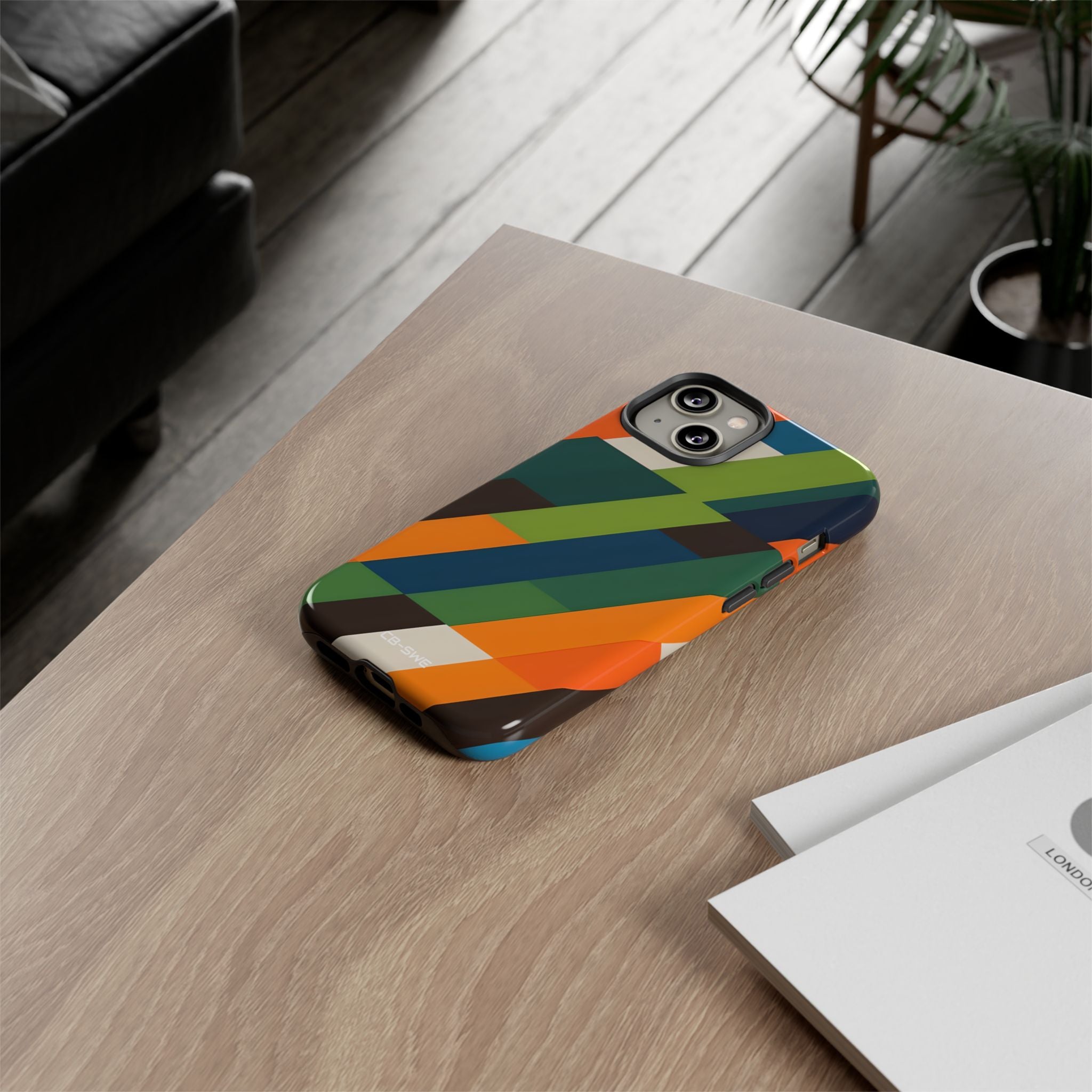 Geometric Color Intersection - iPhone Case