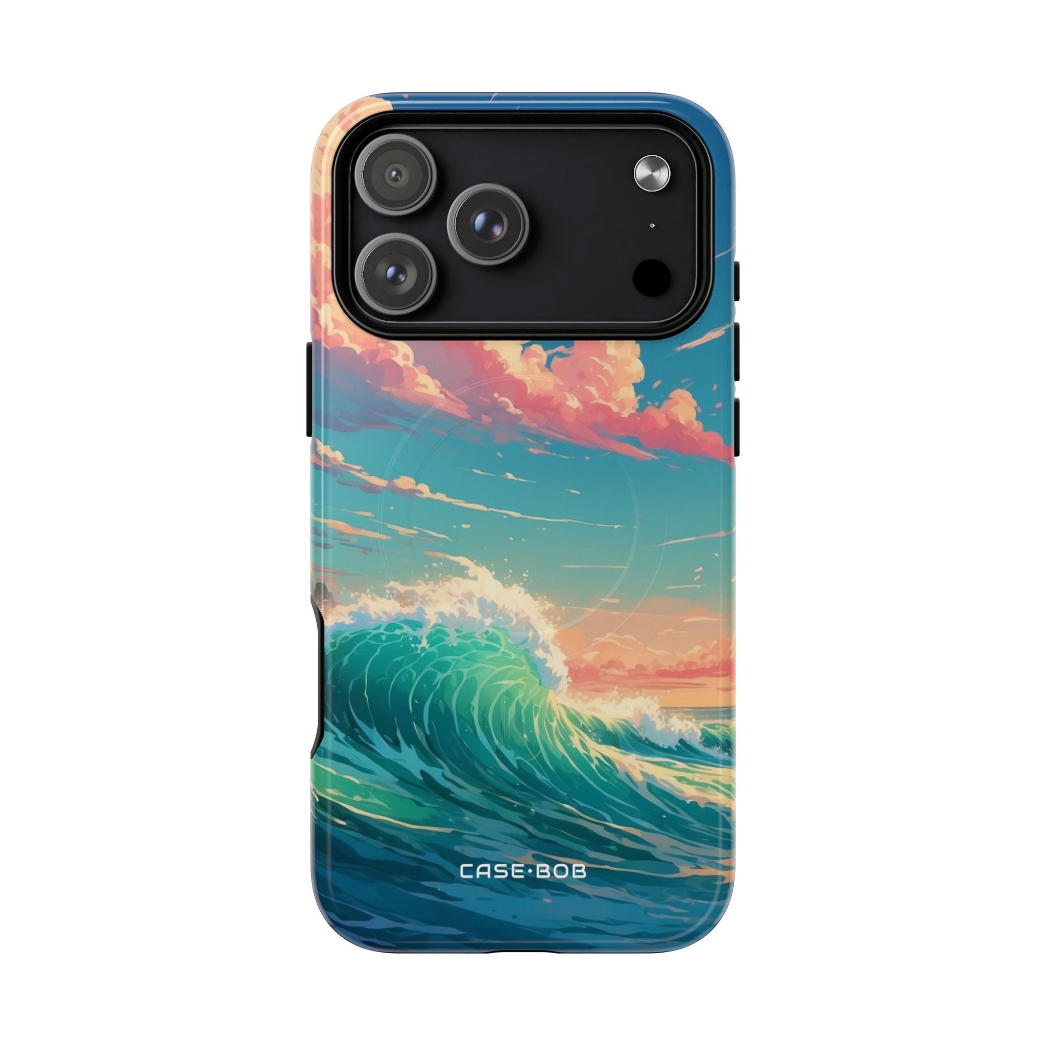 Turquoise Curl iPhone 17 Pro Max Case - Tough+