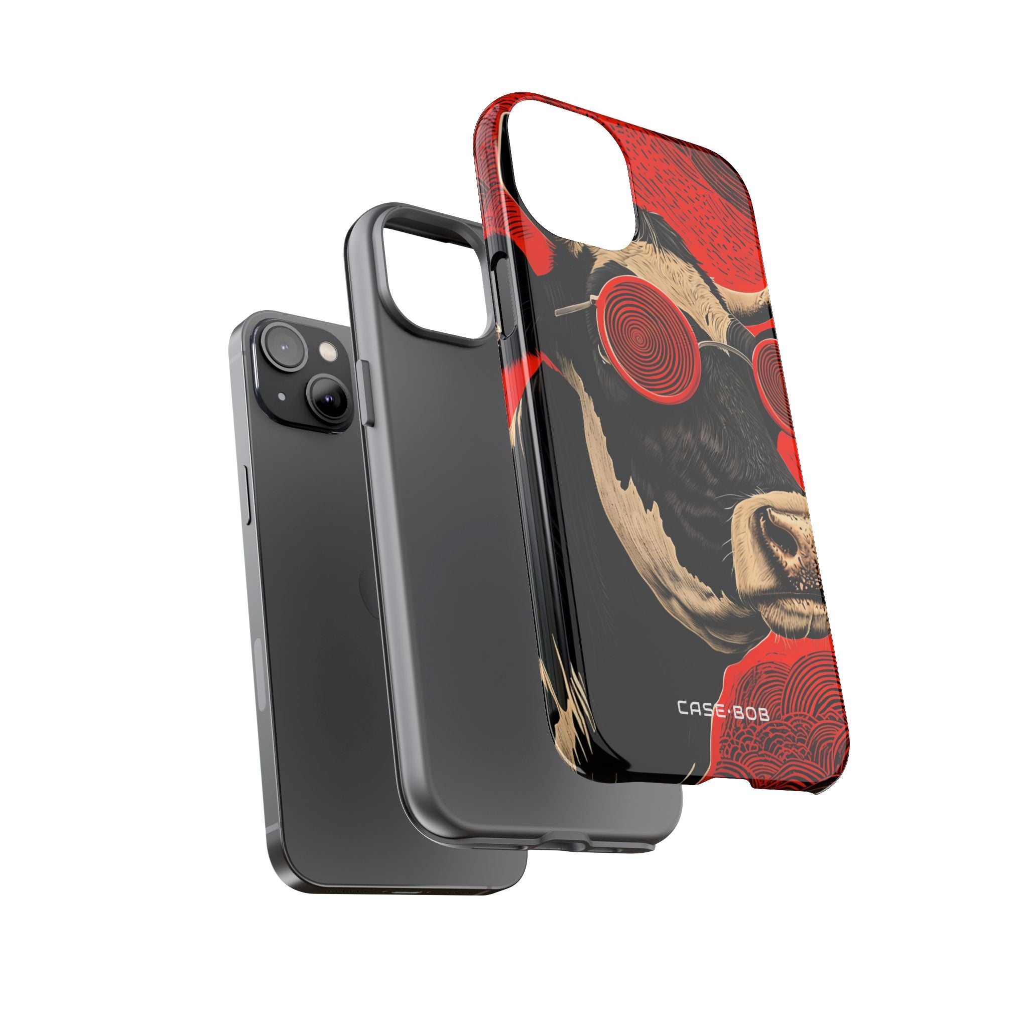 Hypnotic Cow iPhone 14 Plus Case - Tough