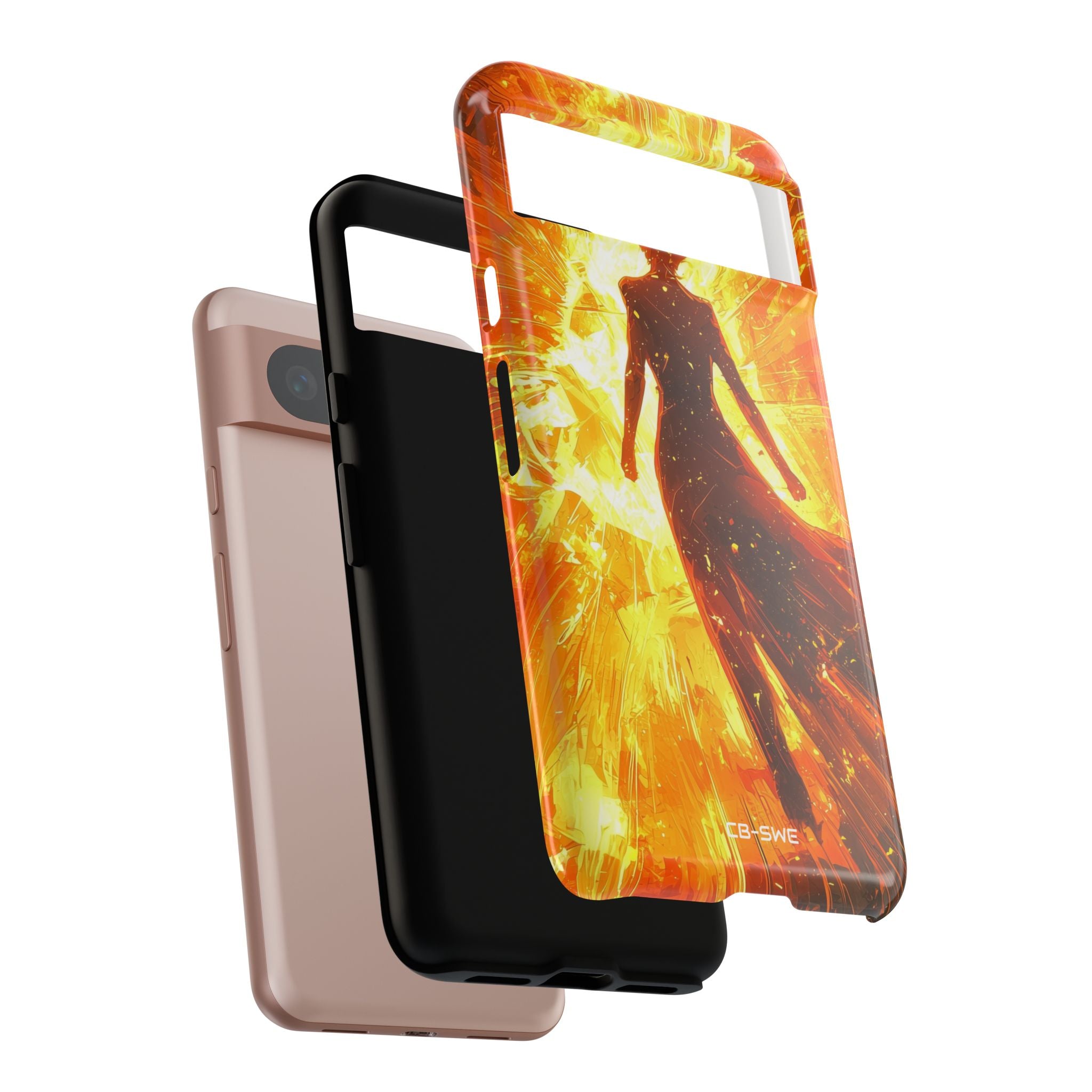 Fiery Energy Erupts - Google Pixel Case