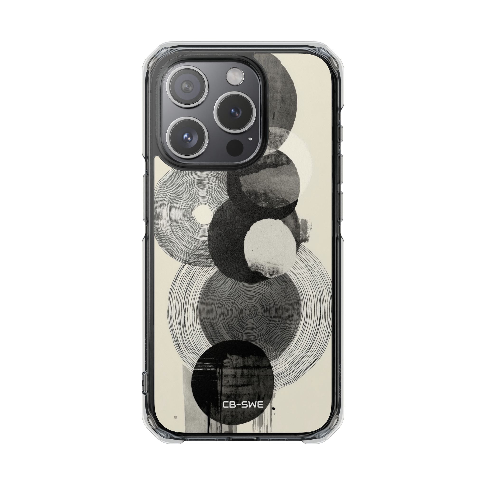 Circles Embrace Lines iPhone Case - Impact