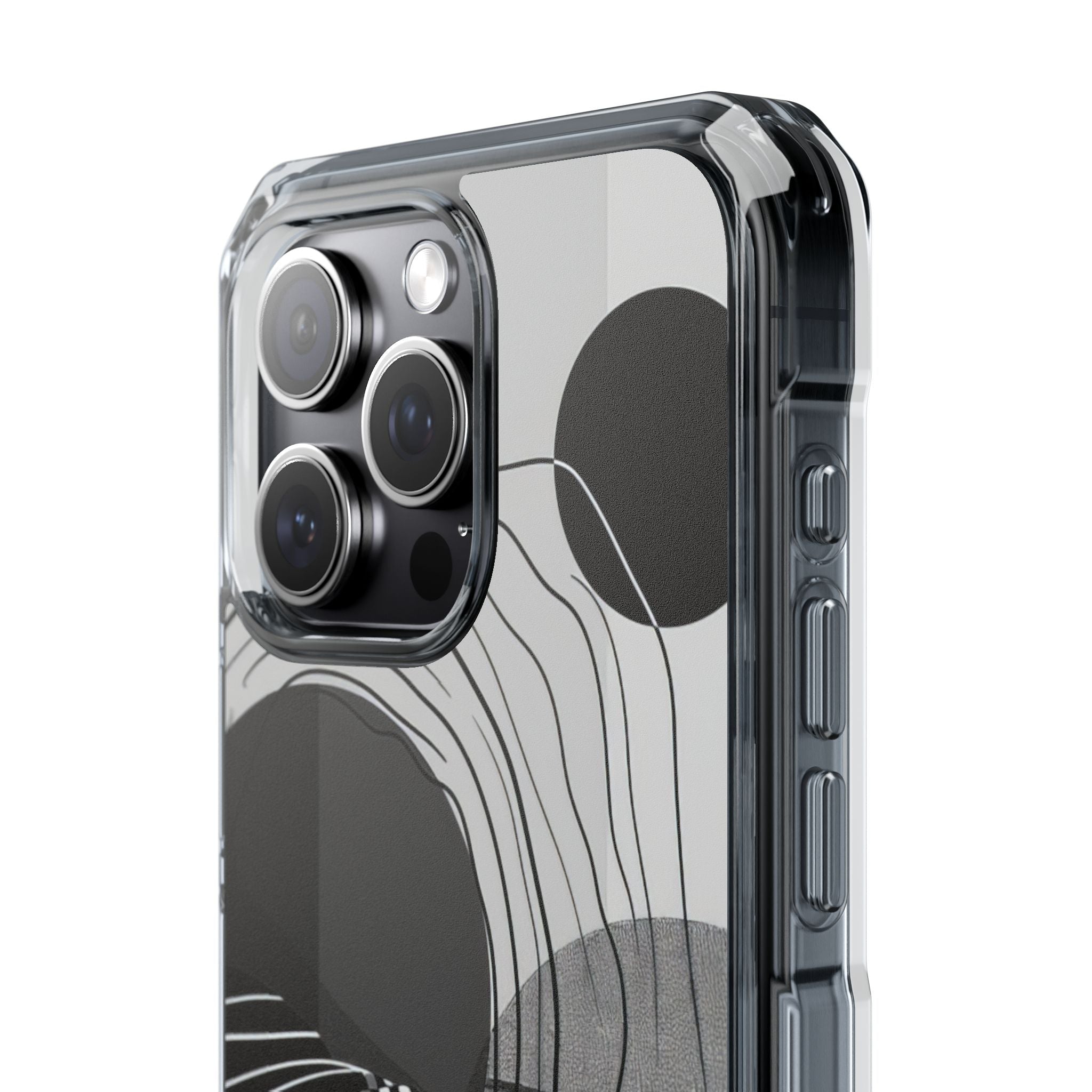 Monochrome Motion Flow iPhone 15 - Impact Clear+