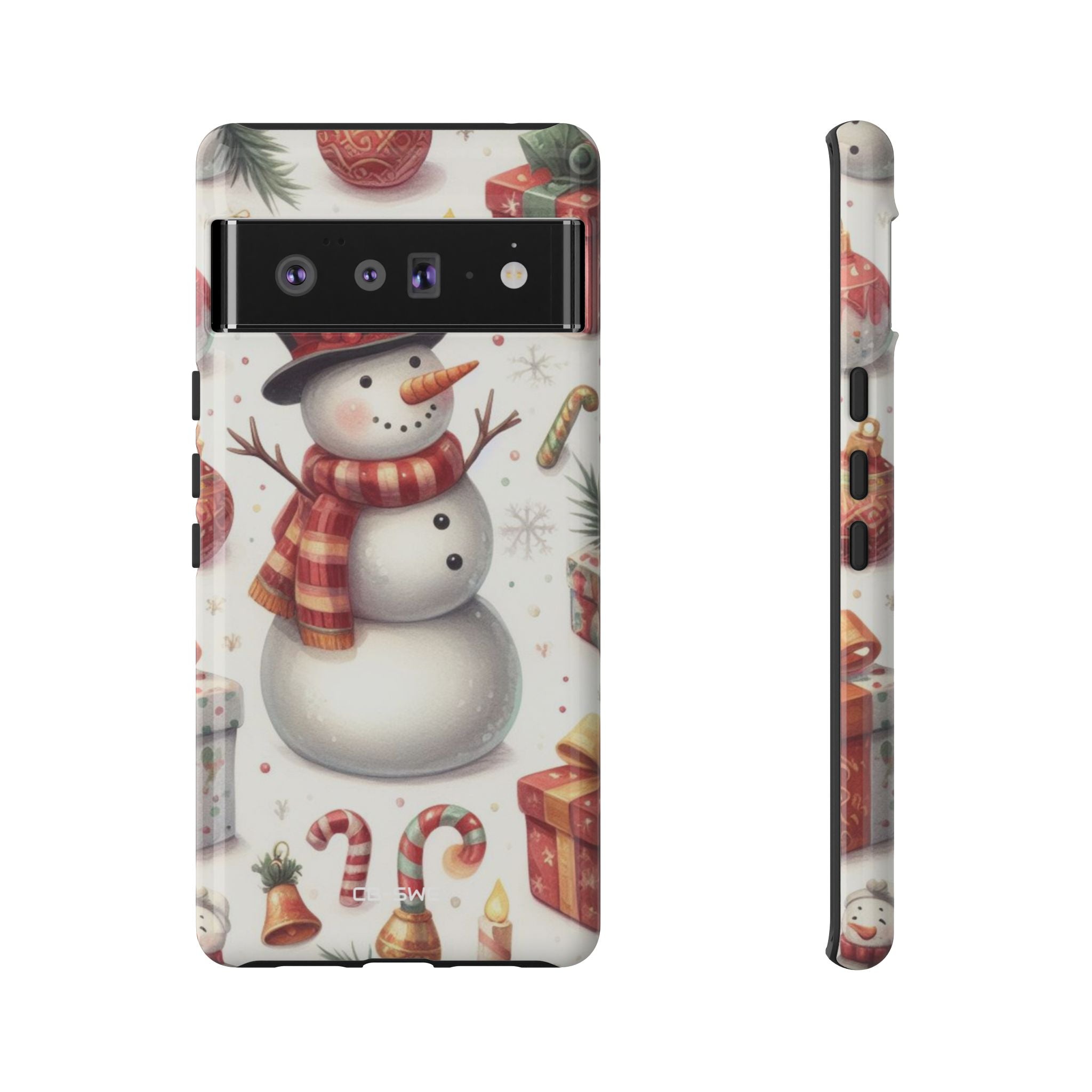 Snowman Wears Scarf - Google Pixel Case