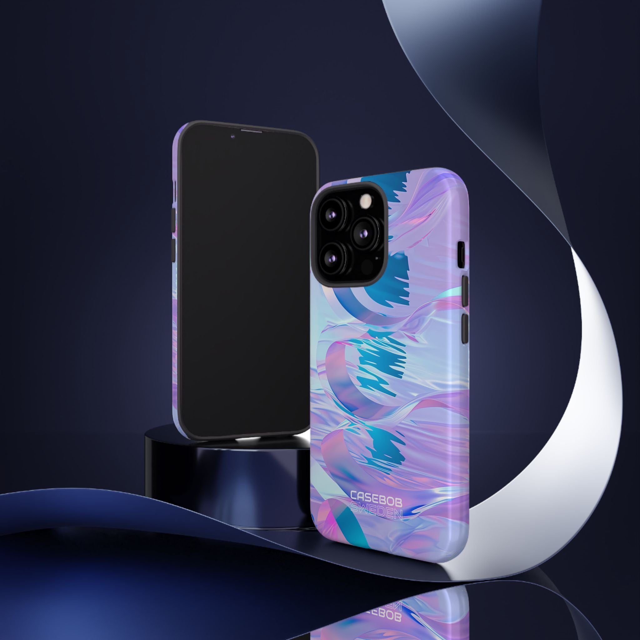 Iridescent Flowing Waves iPhone 13 - Tough